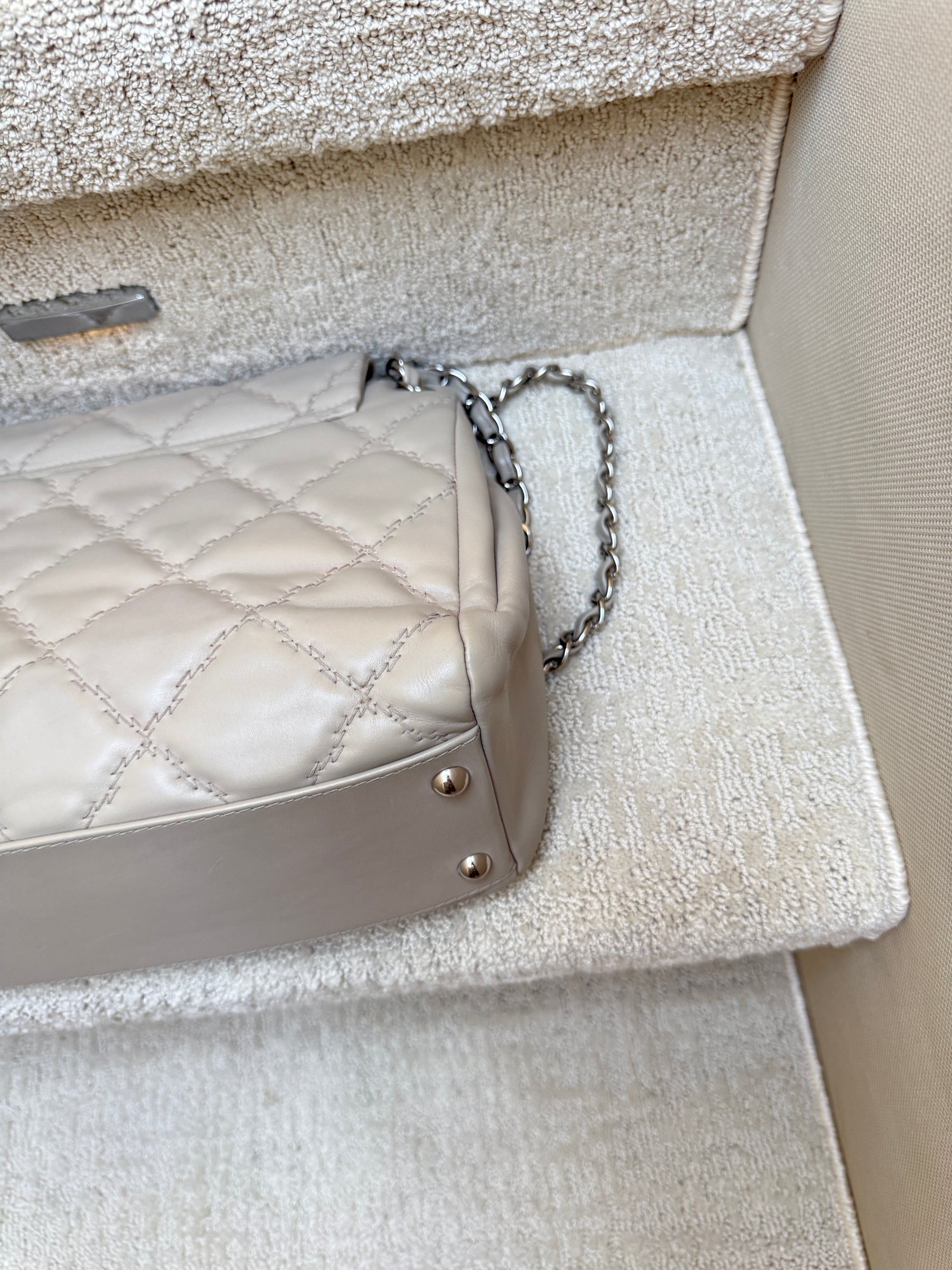 Chanel Hampton Accordion Flap third corner view