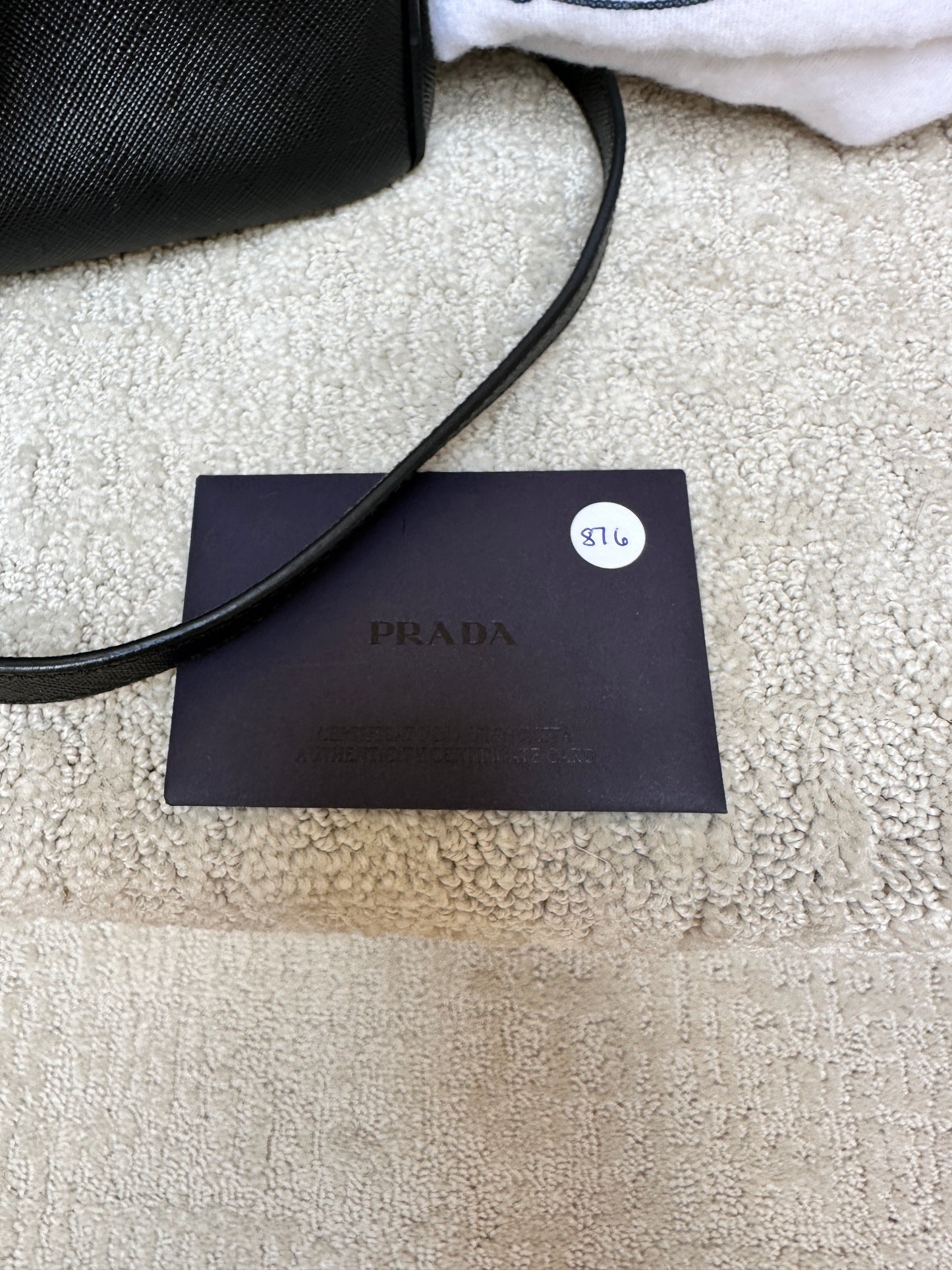 Saffiano Small Galleria Double Zip Tote Black
