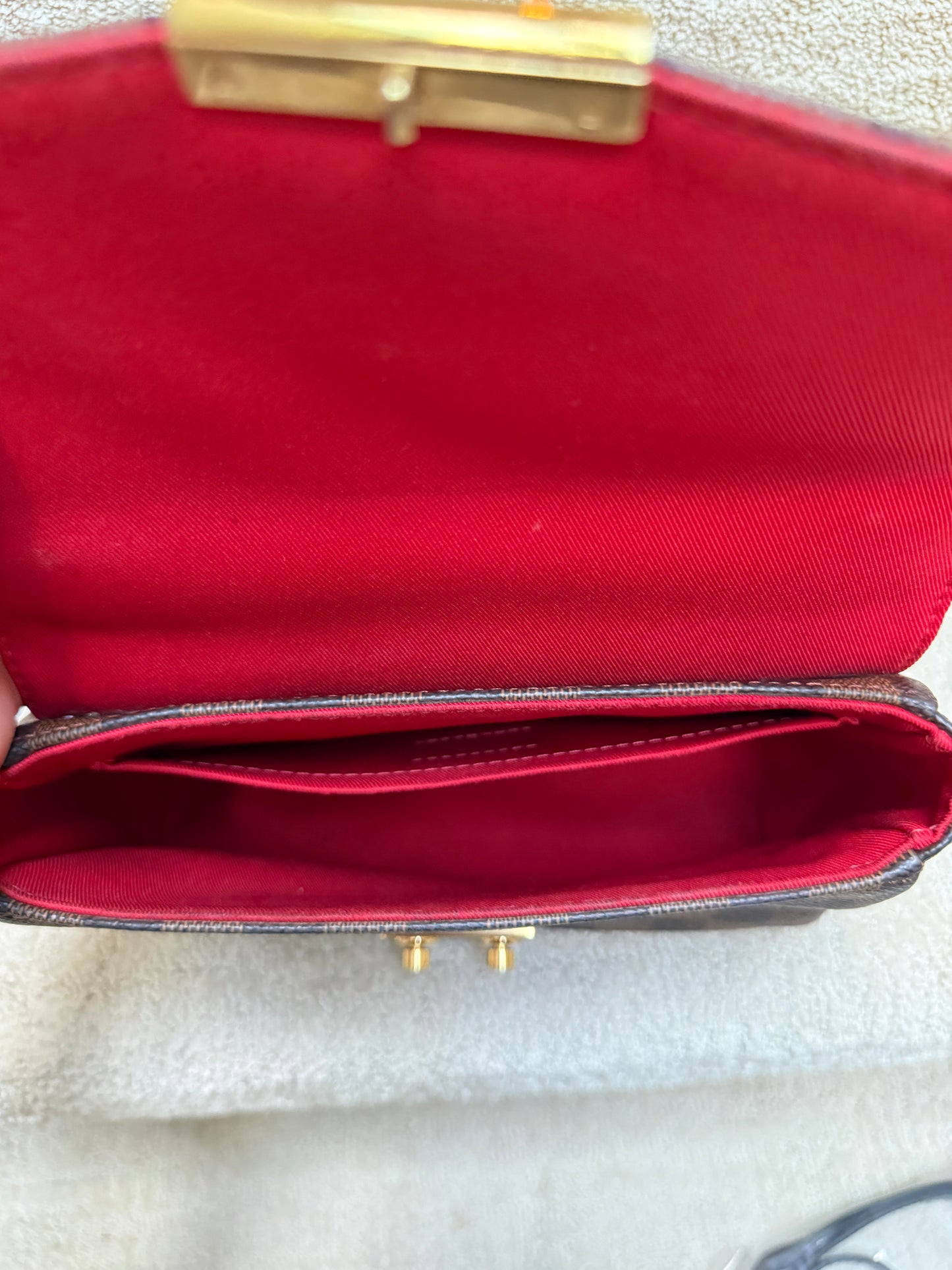 Prada Saffiano Lux Leather Galleria BiColor Double Zip Tote in size Medium