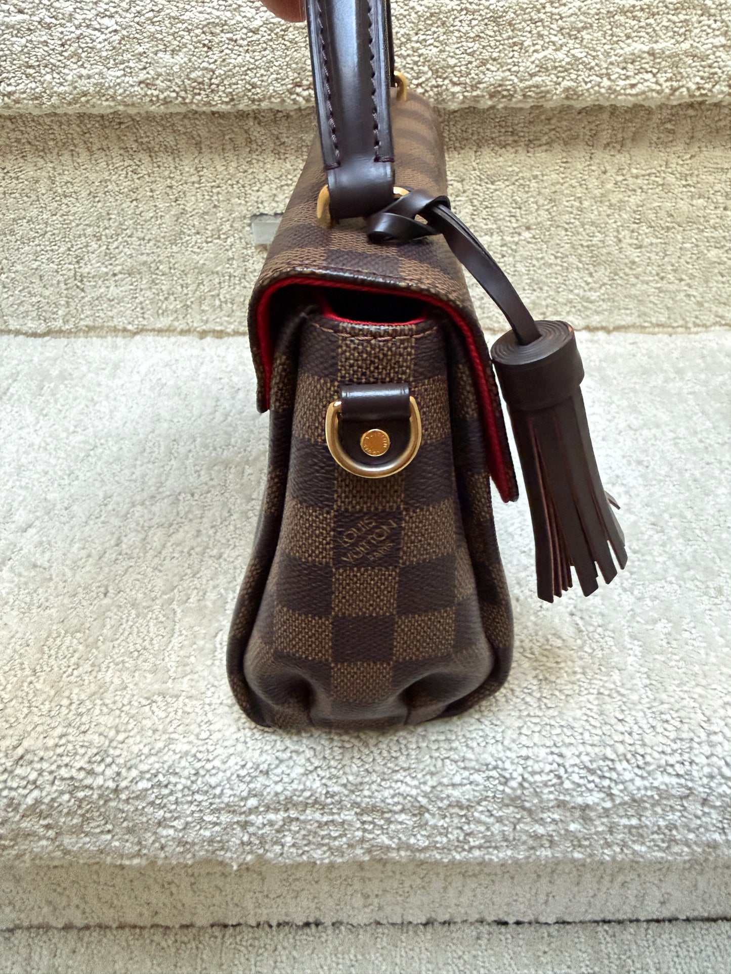 Louis Vuitton Damier Ebene Croisette Handbag