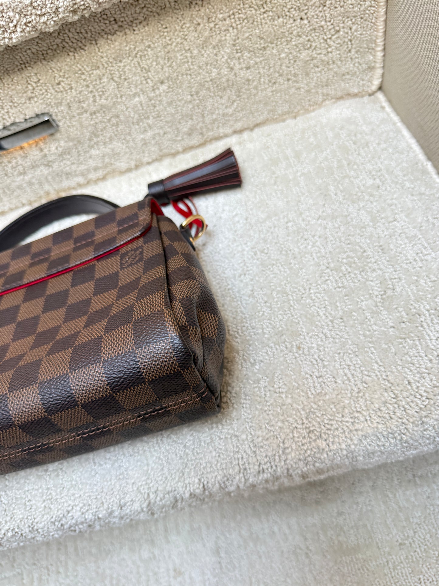 Louis Vuitton Damier Ebene Croisette Handbag