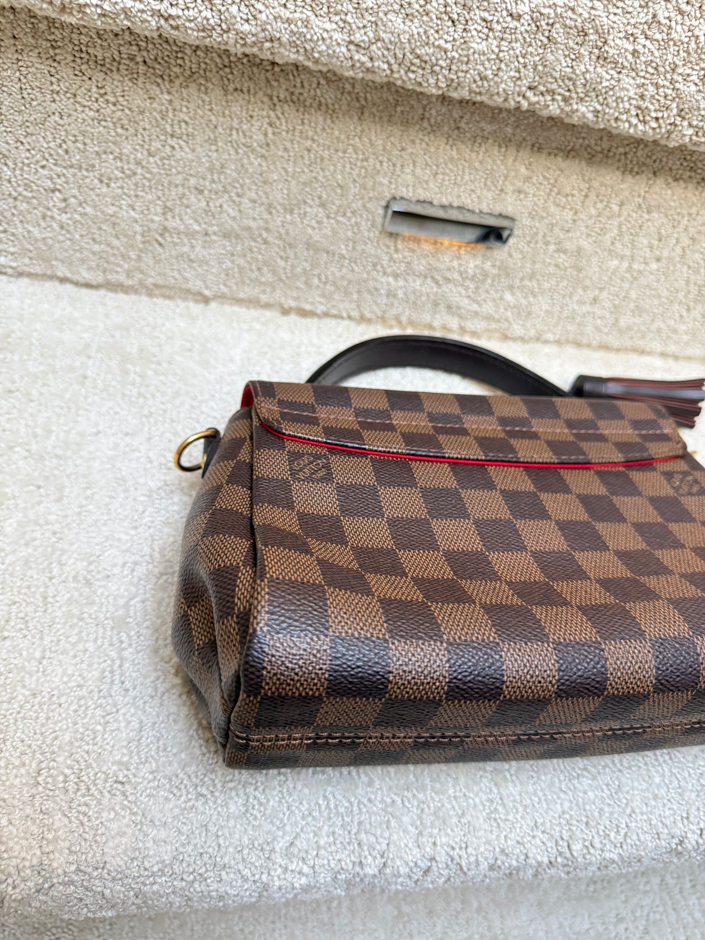 Louis Vuitton Damier Ebene Croisette Handbag