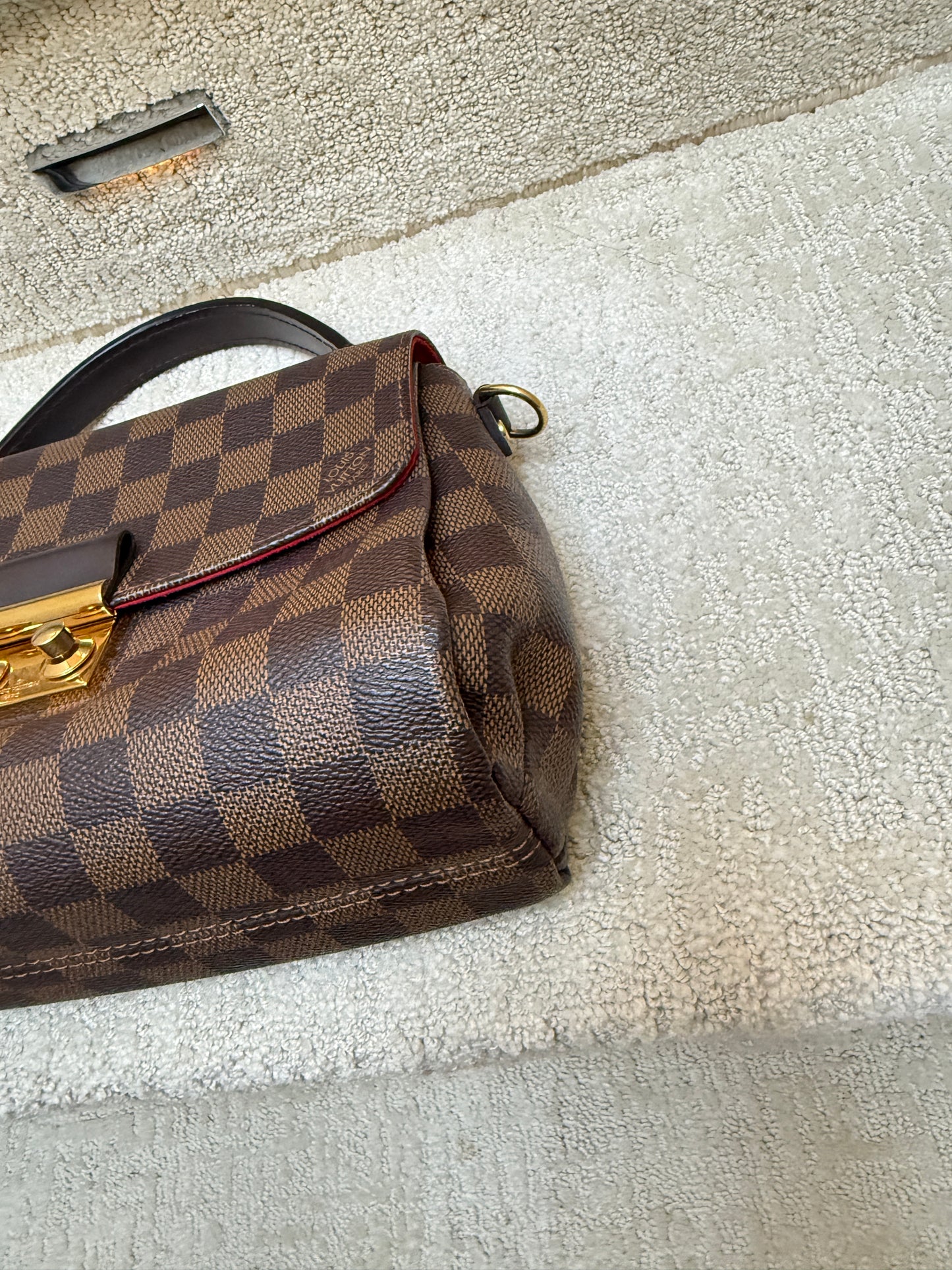 Louis Vuitton Damier Ebene Croisette Handbag