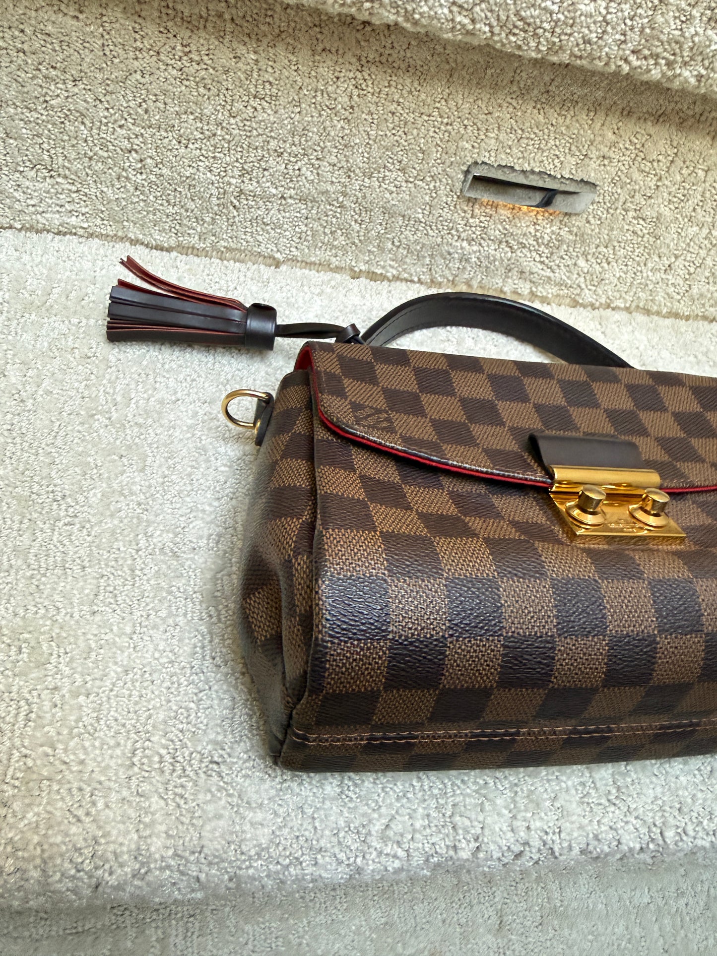 Louis Vuitton Damier Ebene Croisette Handbag