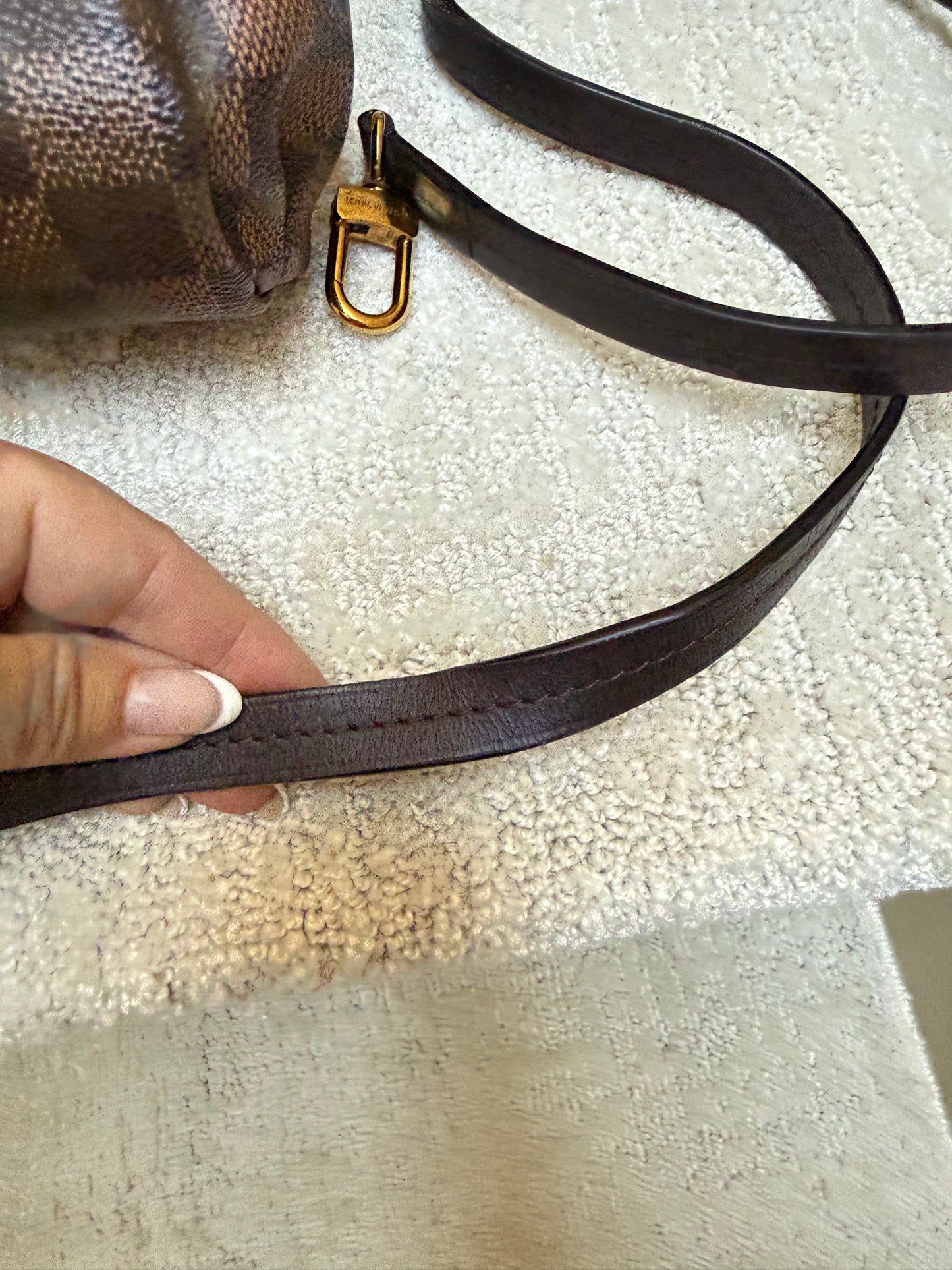 Louis Vuitton Damier Ebene Croisette Handbag