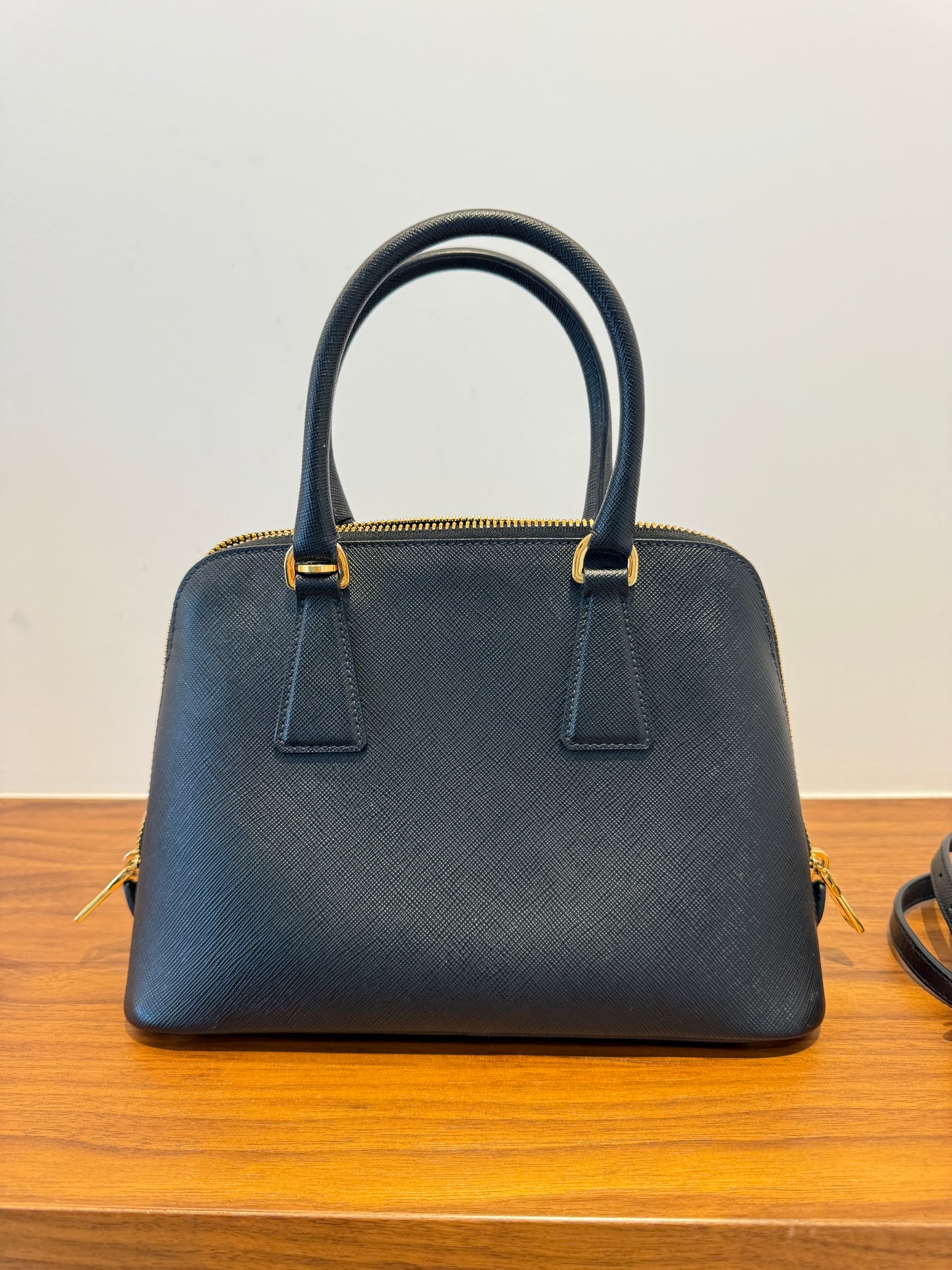 Prada Saffiano Lux Dome Open Satchel