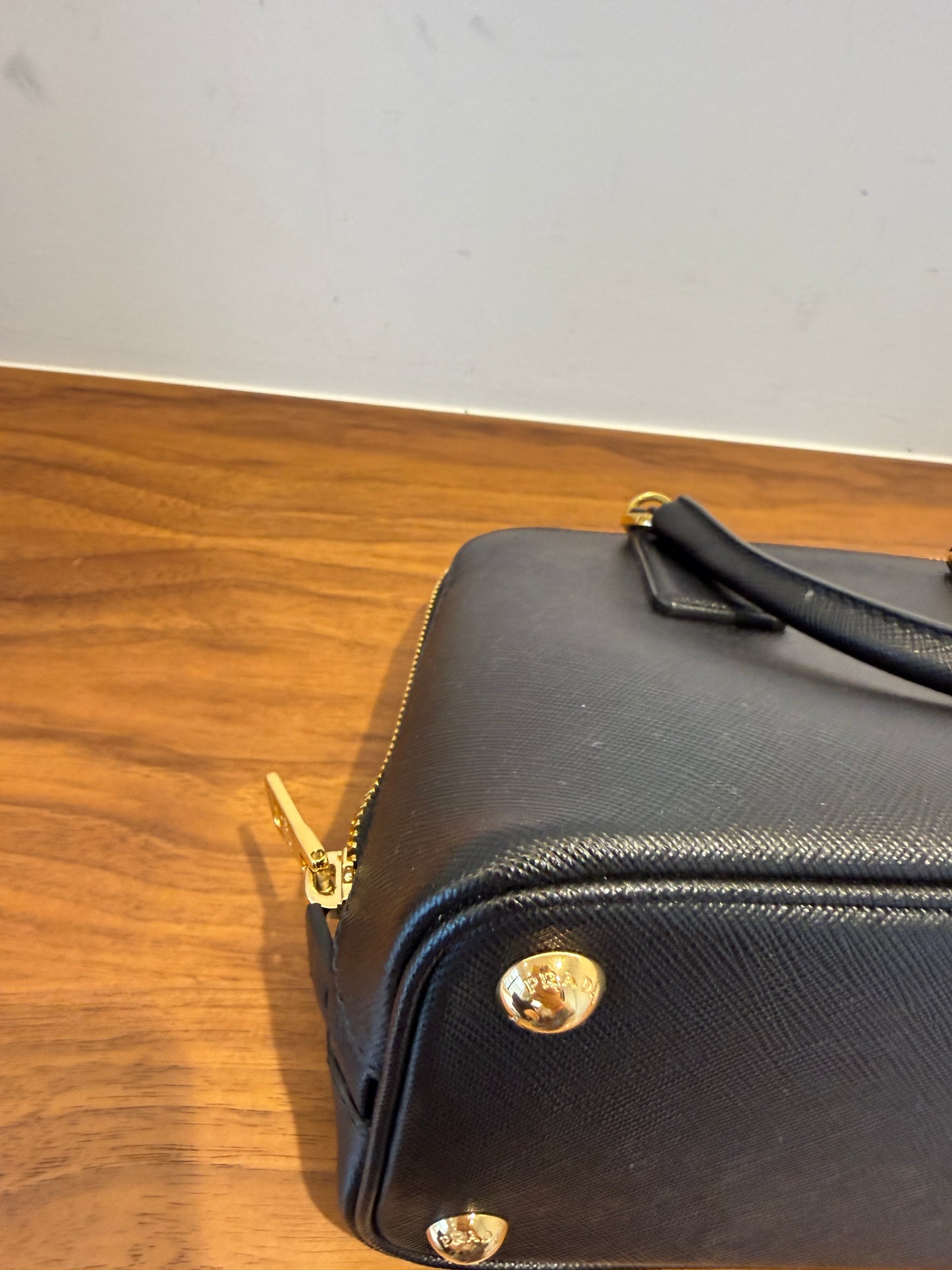 Prada Saffiano Lux Dome Open Satchel