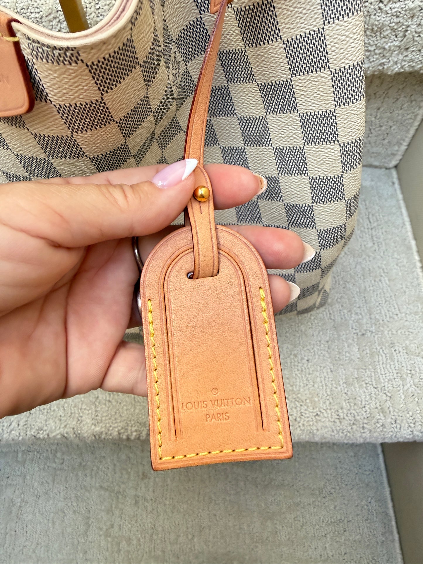 Louis Vuitton Damier Azur Graceful PM Rose Ballerine