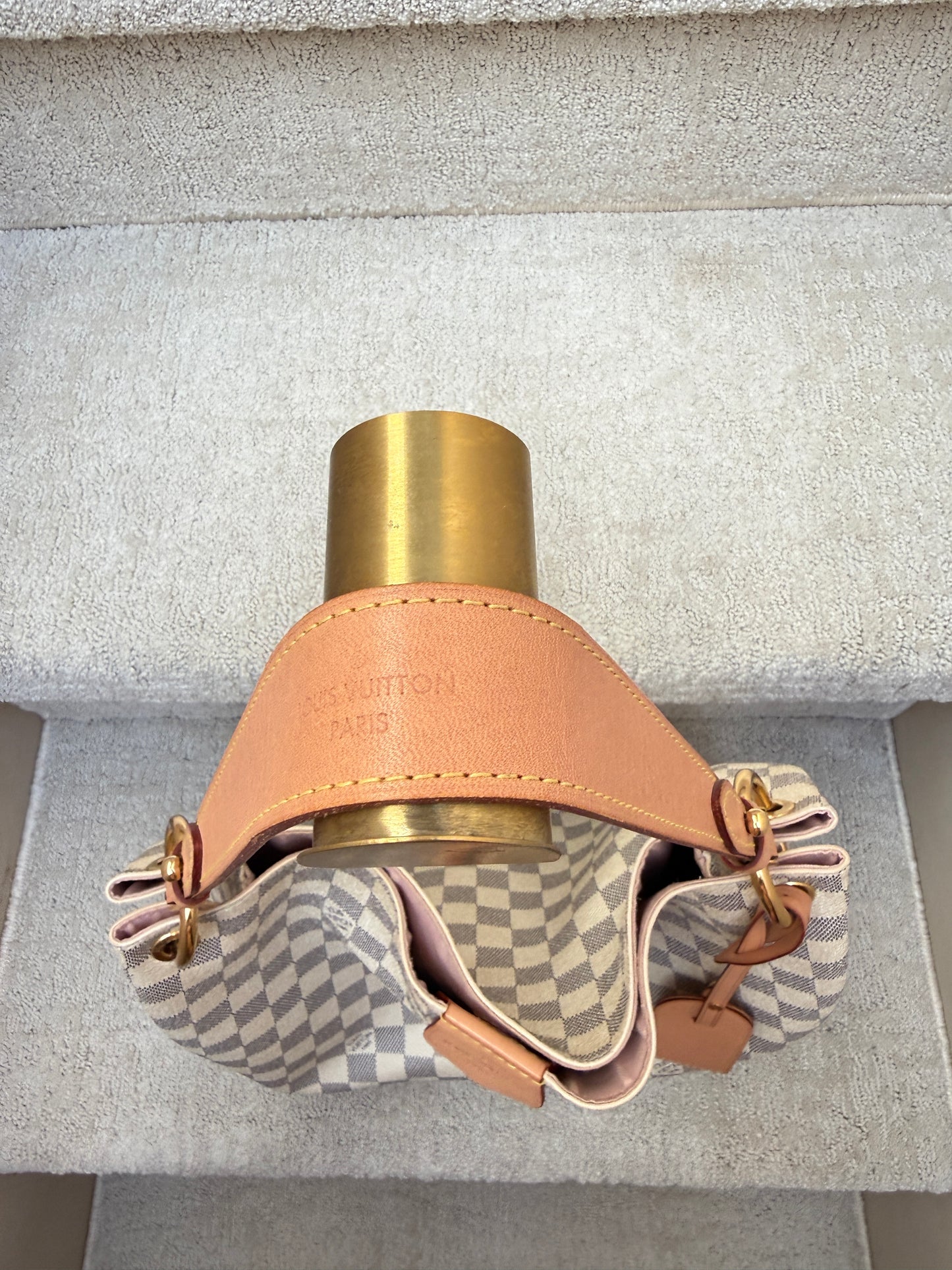 Louis Vuitton Damier Azur Graceful PM Rose Ballerine