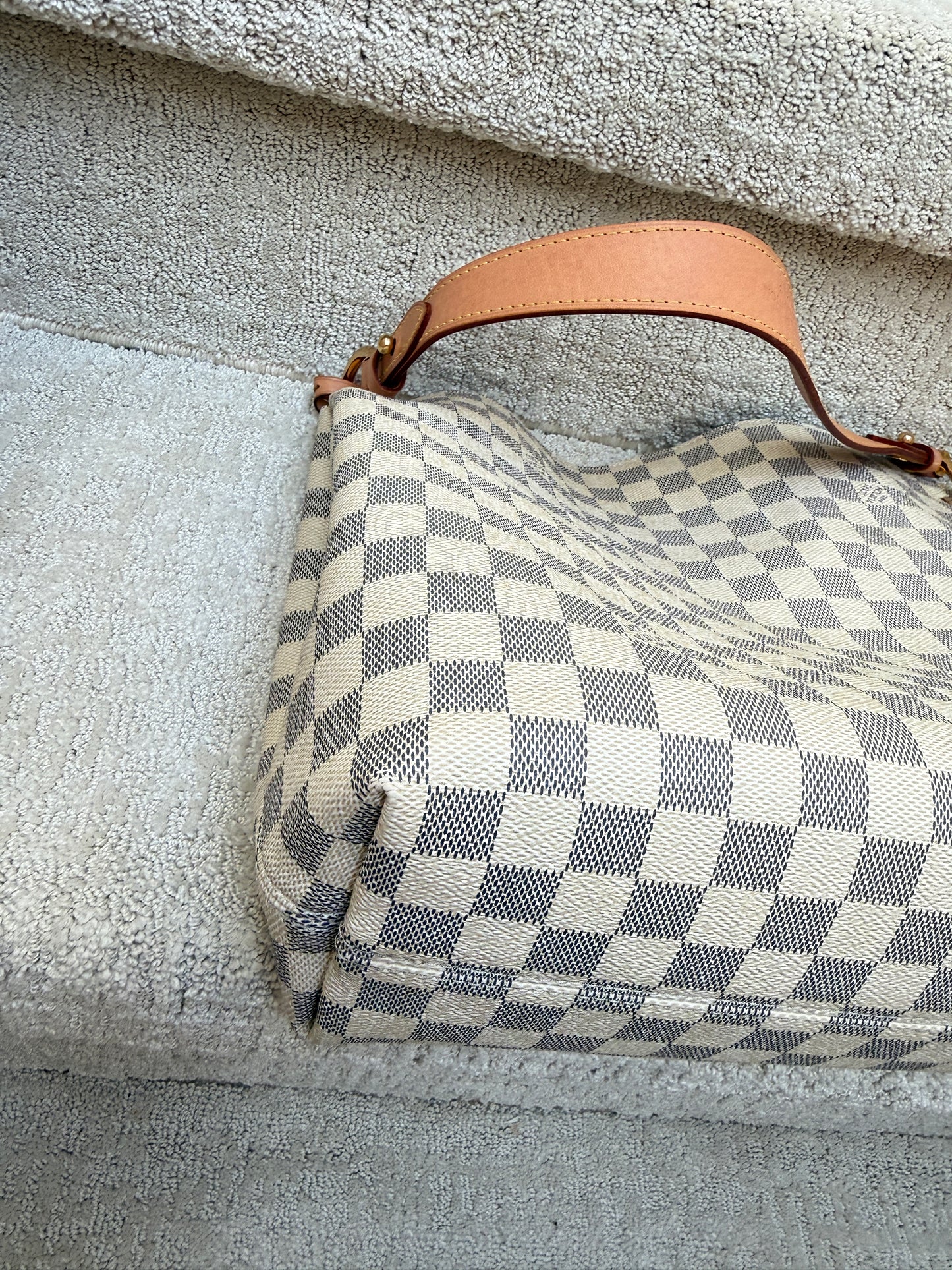 Louis Vuitton Damier Azur Graceful PM Rose Ballerine