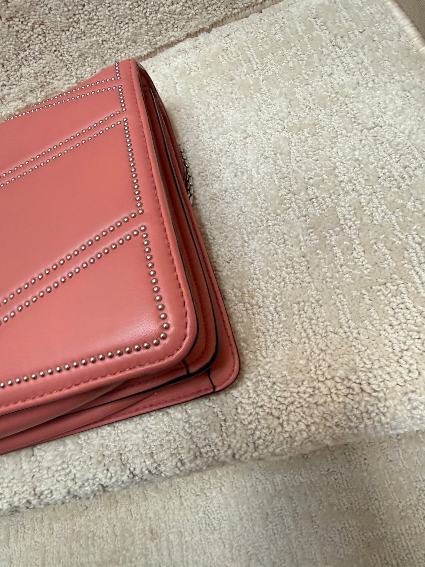 Bvlgari Serpenti Forever Pink Studded Shoulder Bag