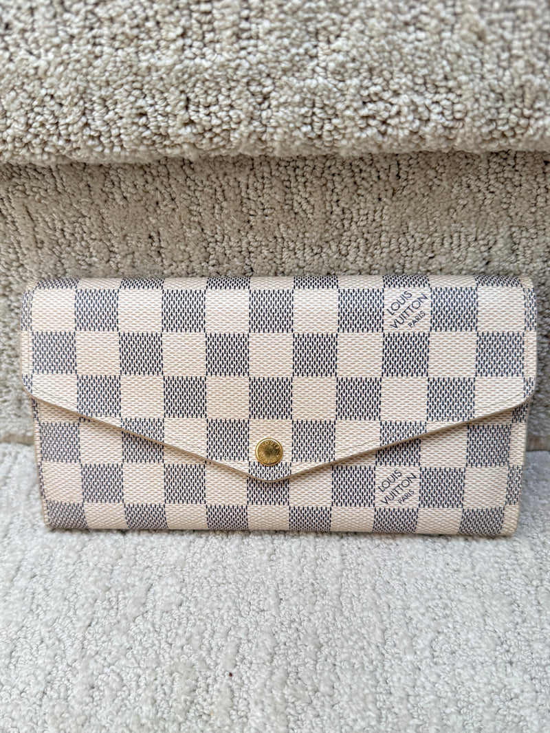 Louis vuitton wallet in damier azur authentic and preowned from purseonalshopper