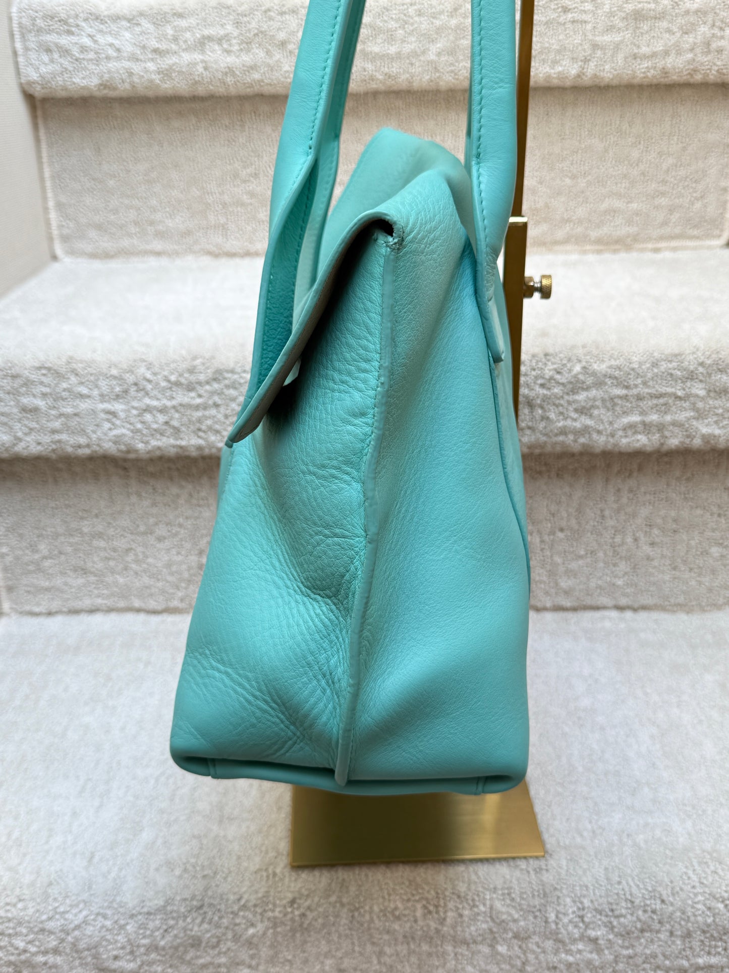 Salvatore Ferragamo Sookie Satchel with Gancini logo in gold