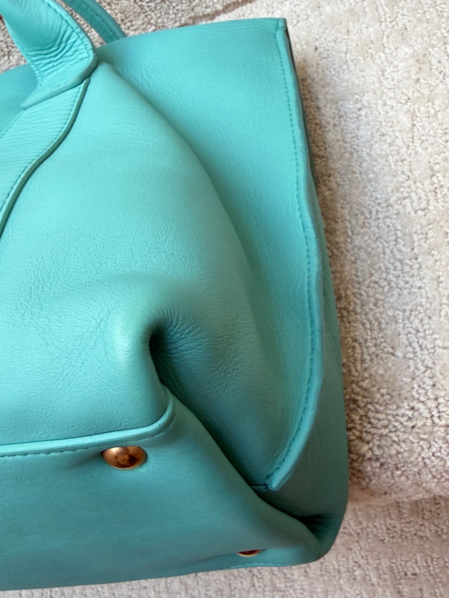 Salvatore Ferragamo Sookie Satchel with Gancini logo in gold
