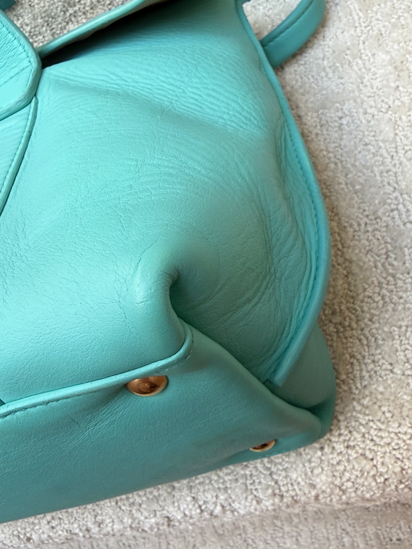 Salvatore Ferragamo Sookie Satchel with Gancini logo in gold