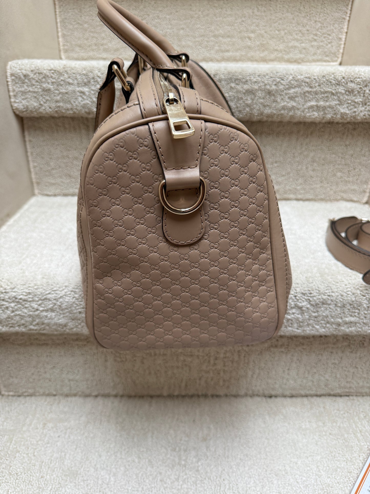 Gucci Guccissima Signature Boston in Beige