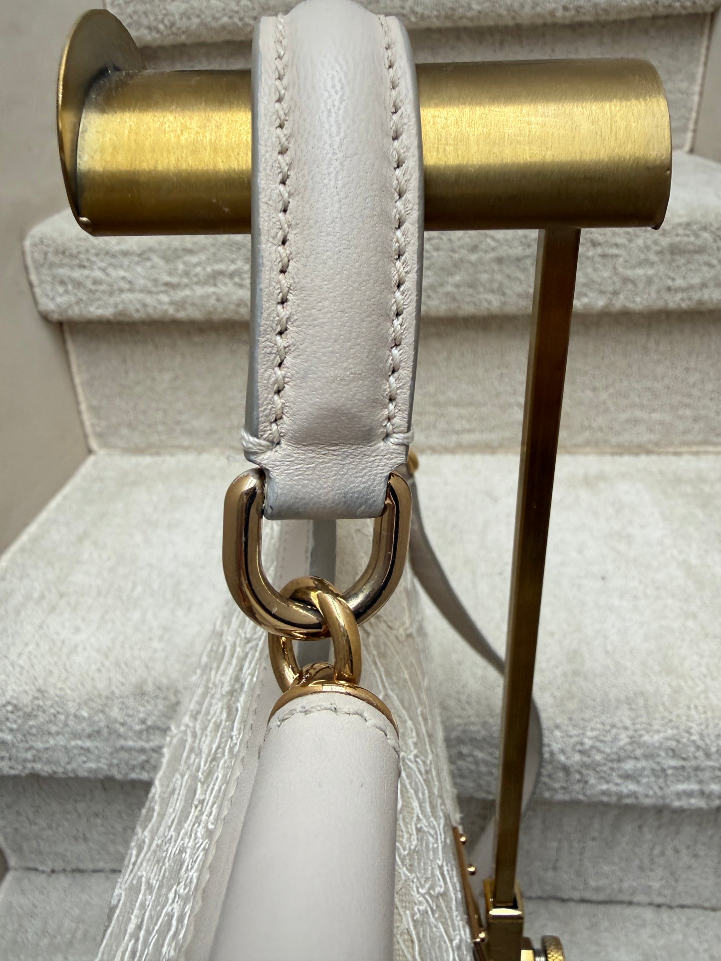 Dolce and Gabbana Sicily Handbag in cream lace fabric