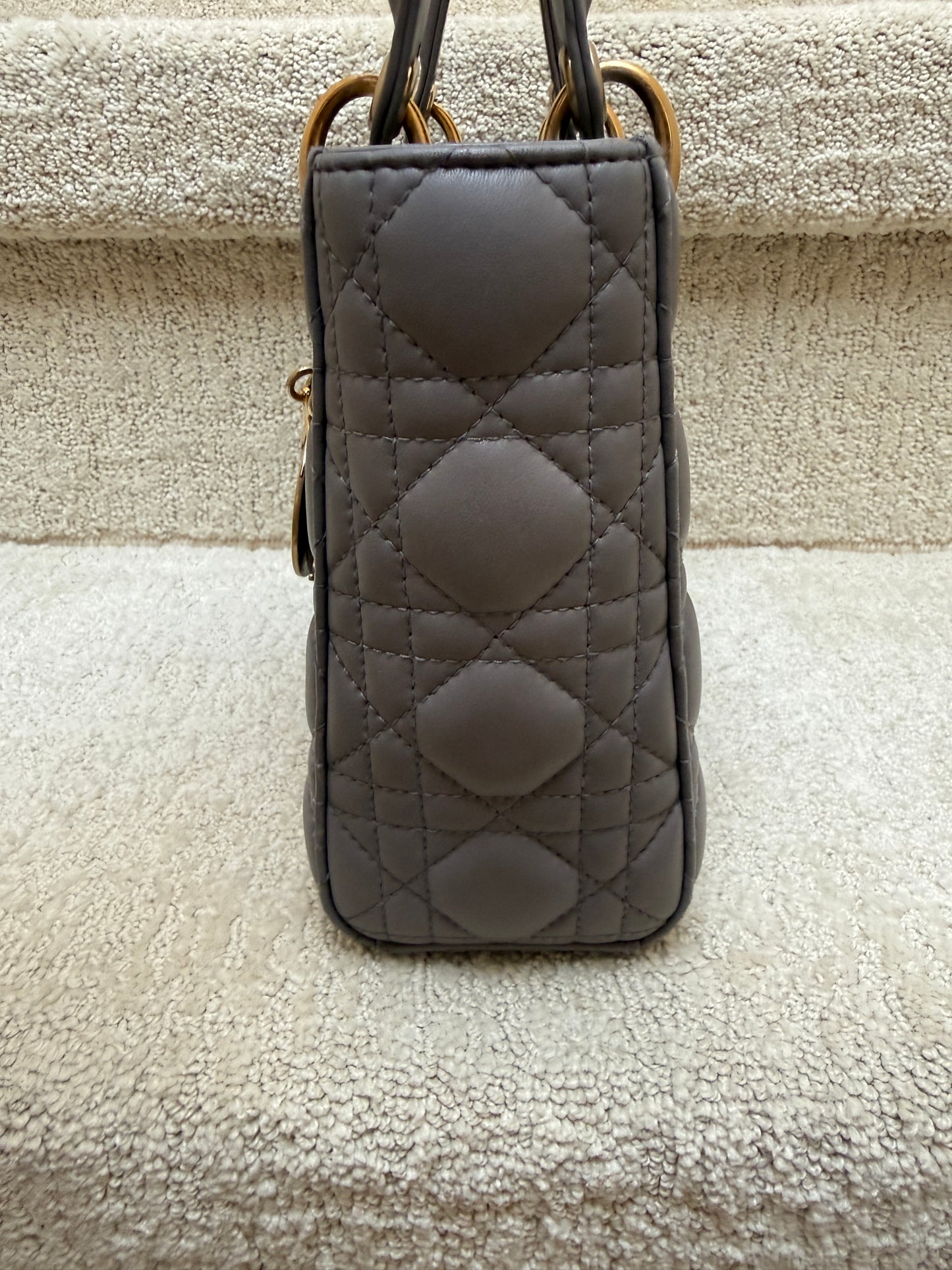 lady dior handbag view of other side of bag