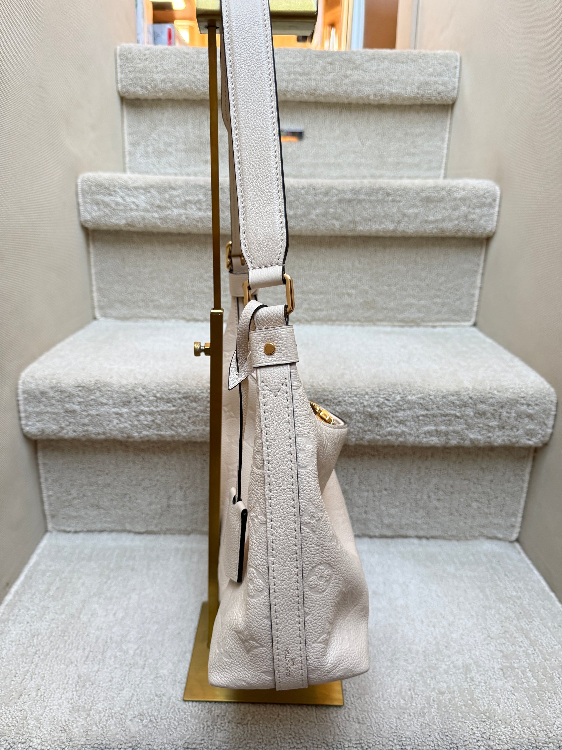 Louis Vuitton Sports Sac Shoulder Bag opposite side view used excellent condition
