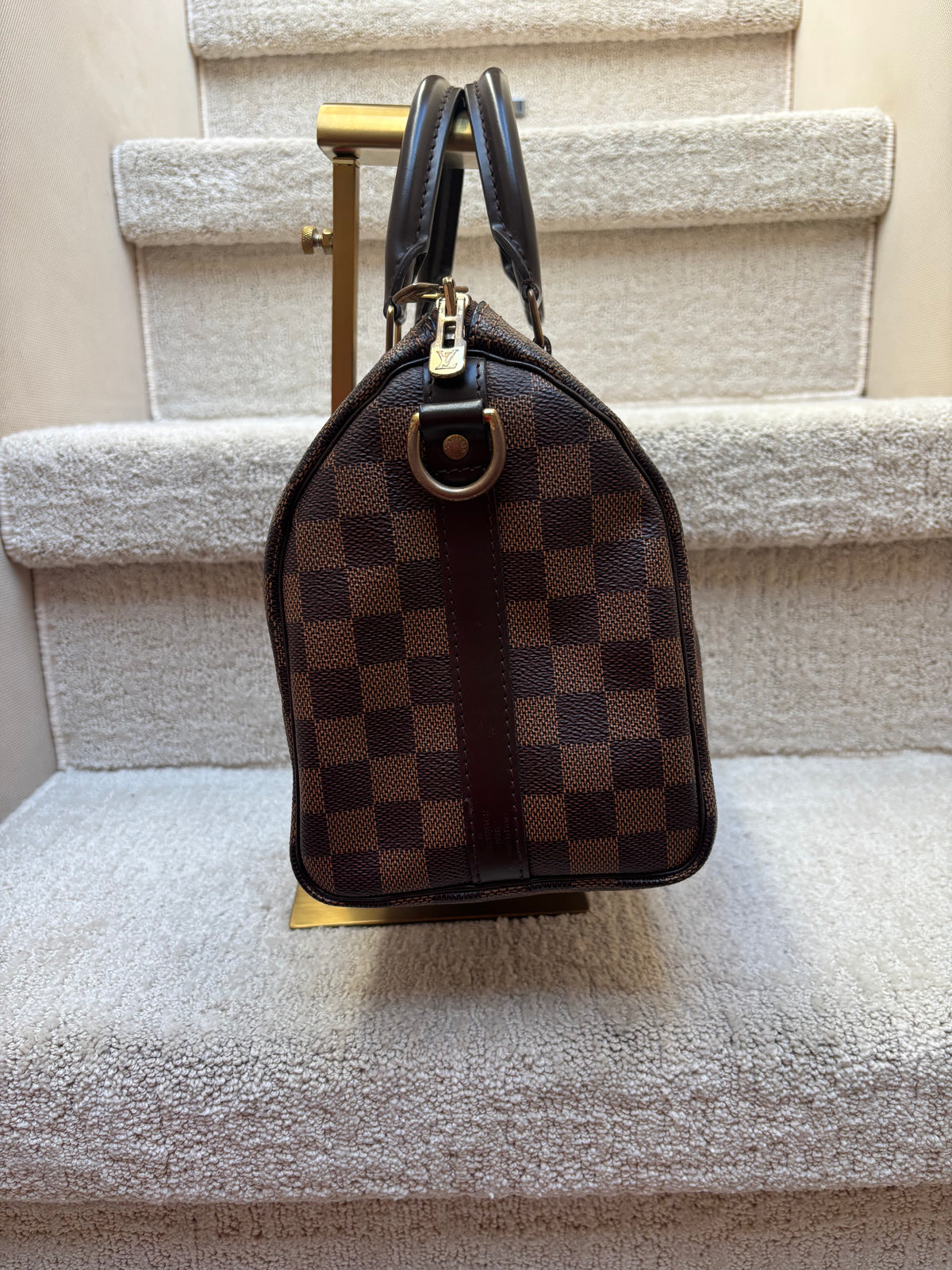 Louis Vuitton Damier Ebene Speedy 25 with optional Crossbody Strap Pre-Owned