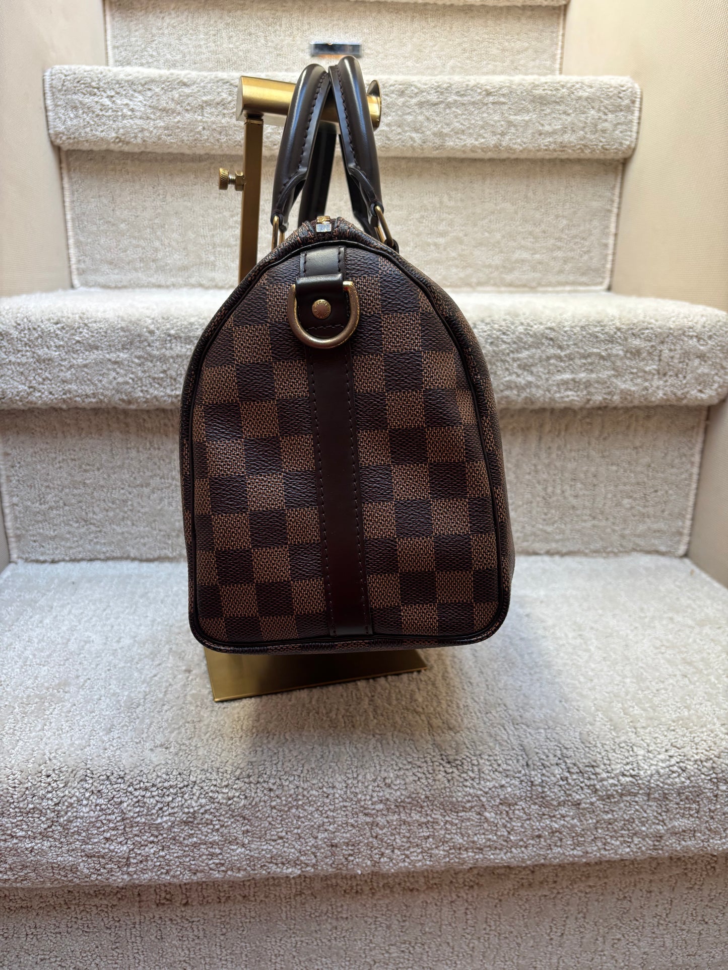Louis Vuitton Damier Ebene Speedy 25 with optional Crossbody Strap Pre-Owned