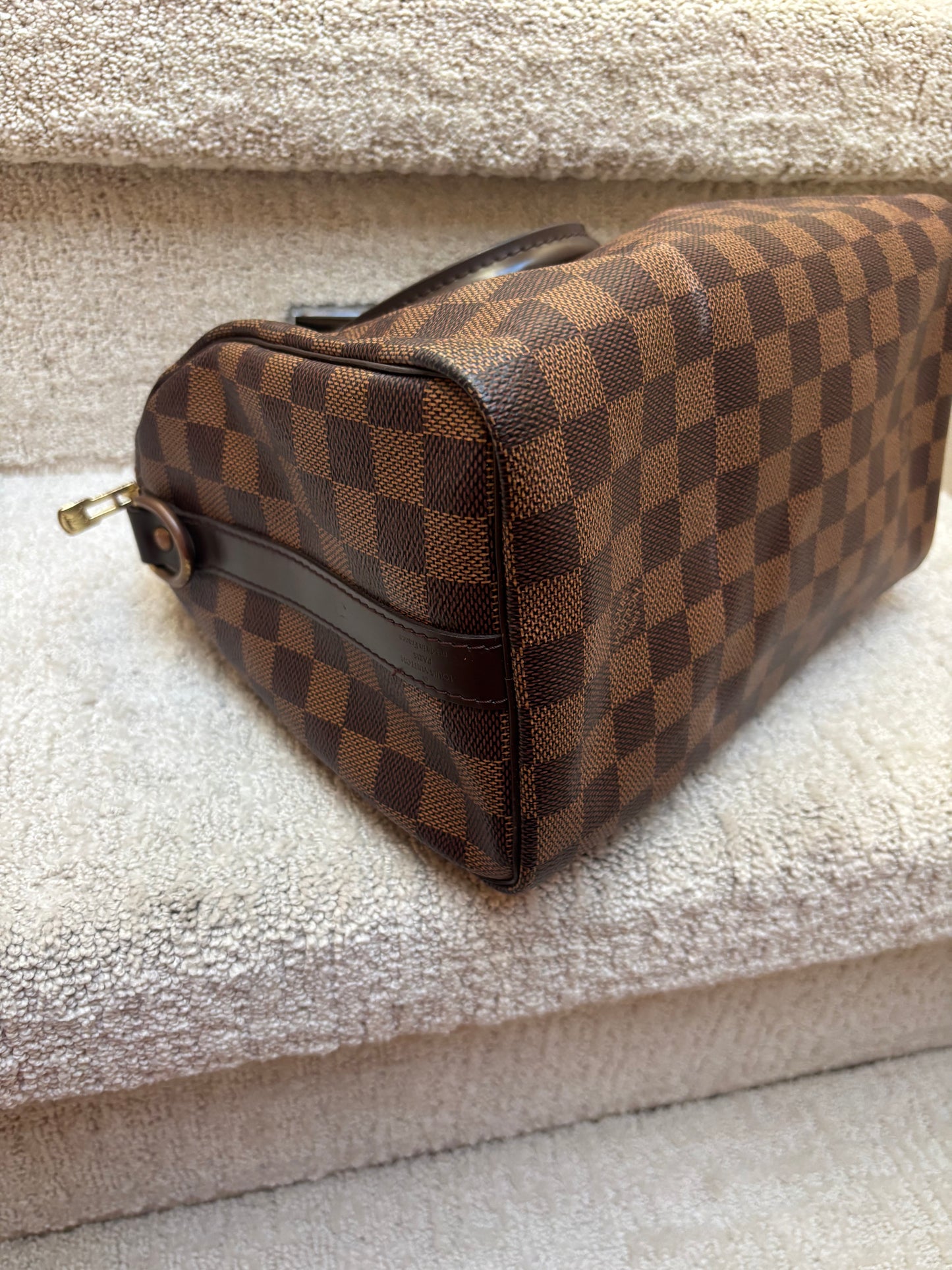 Louis Vuitton Damier Ebene Speedy 25 with optional Crossbody Strap Pre-Owned