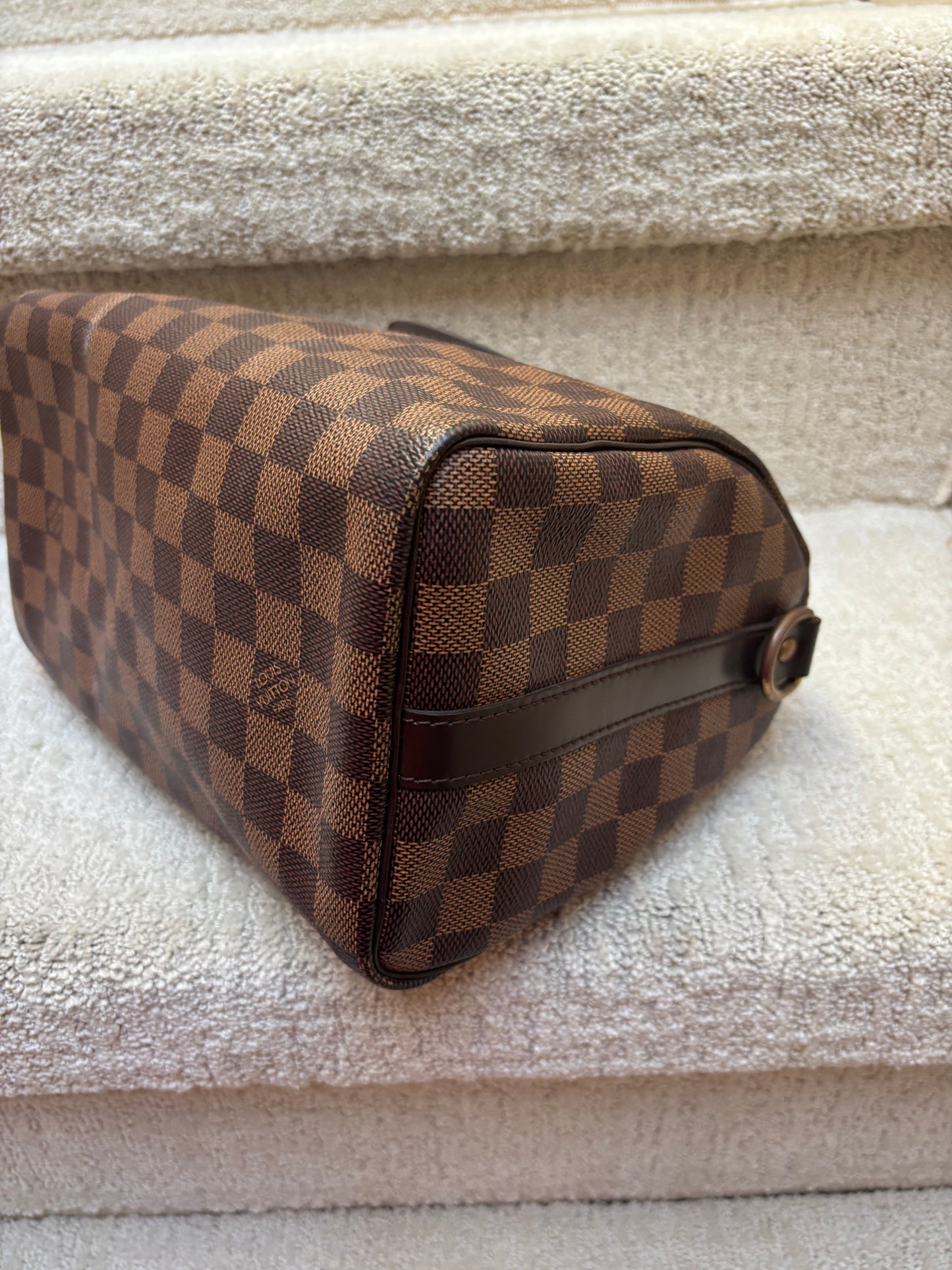 Louis Vuitton Damier Ebene Speedy 25 with optional Crossbody Strap Pre-Owned
