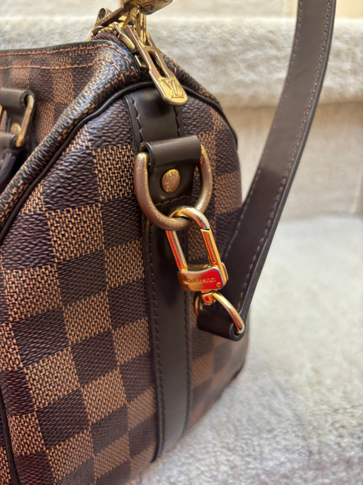 Louis Vuitton Damier Ebene Speedy 25 with optional Crossbody Strap Pre-Owned