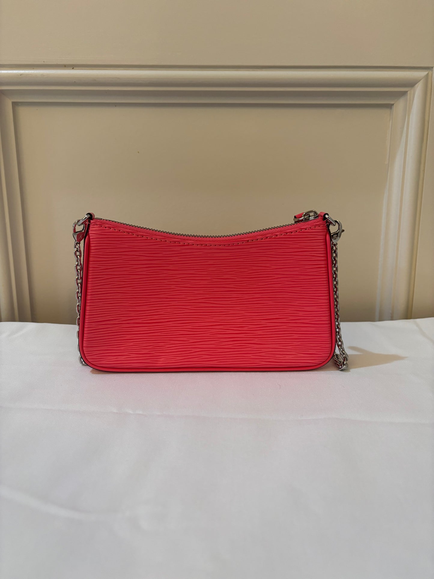 Louis Vuitton Epi Easy Pouch On Strap Dragonfruit with Guitar Strap