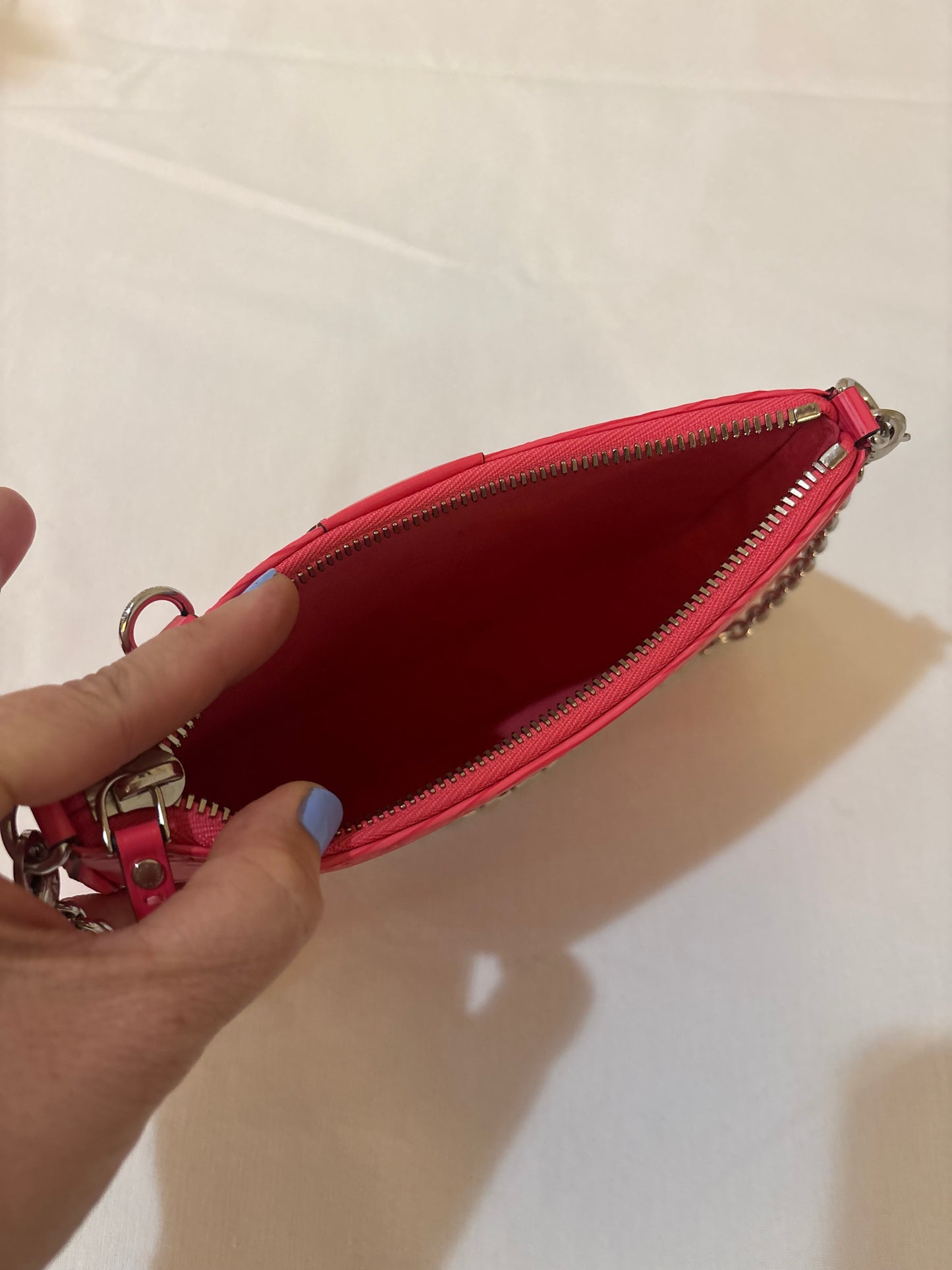Louis Vuitton Epi Easy Pouch On Strap Dragonfruit with Guitar Strap