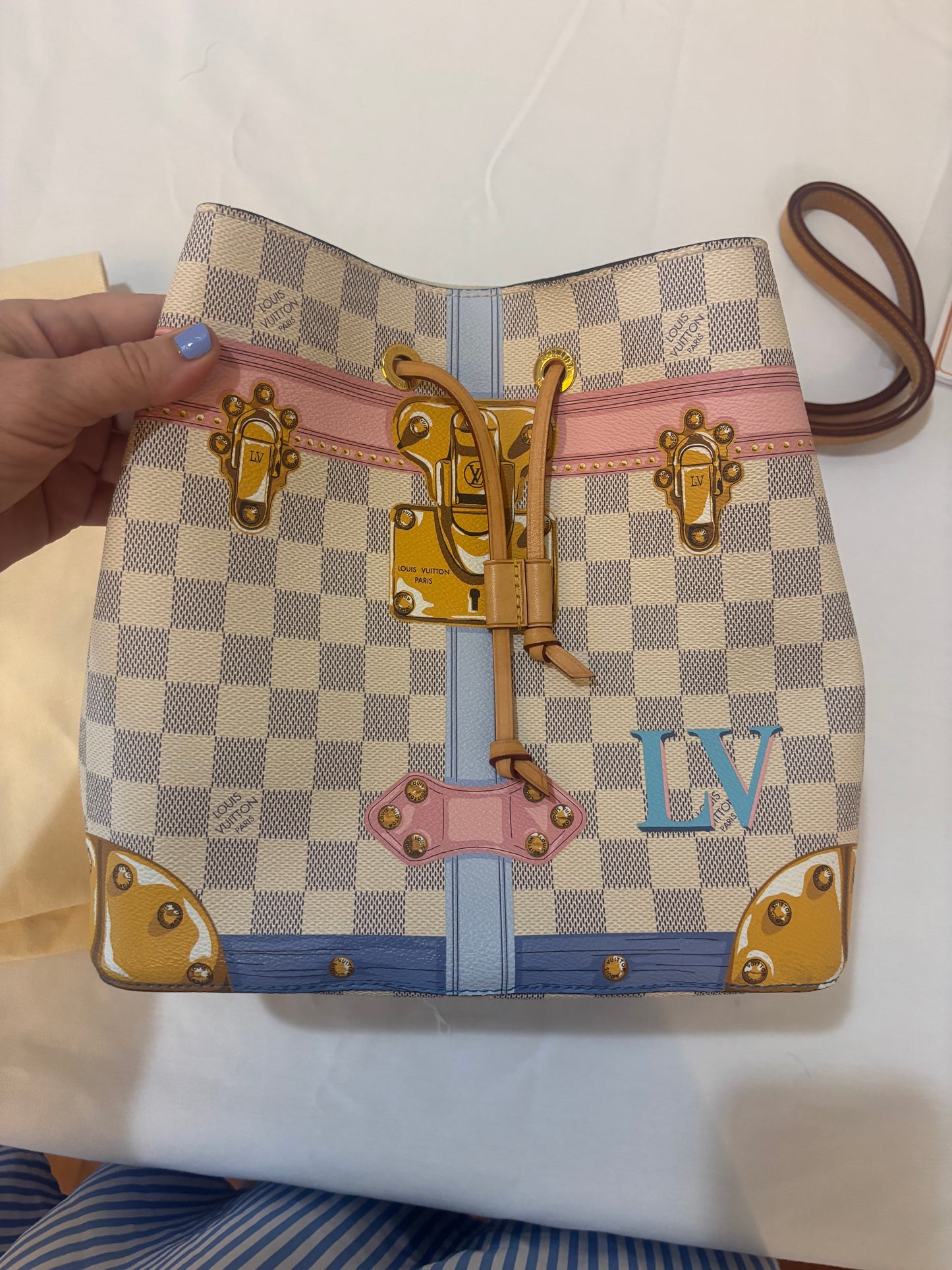 Louis Vuitton Nenoe Summer Trunks Edition Damier Azur