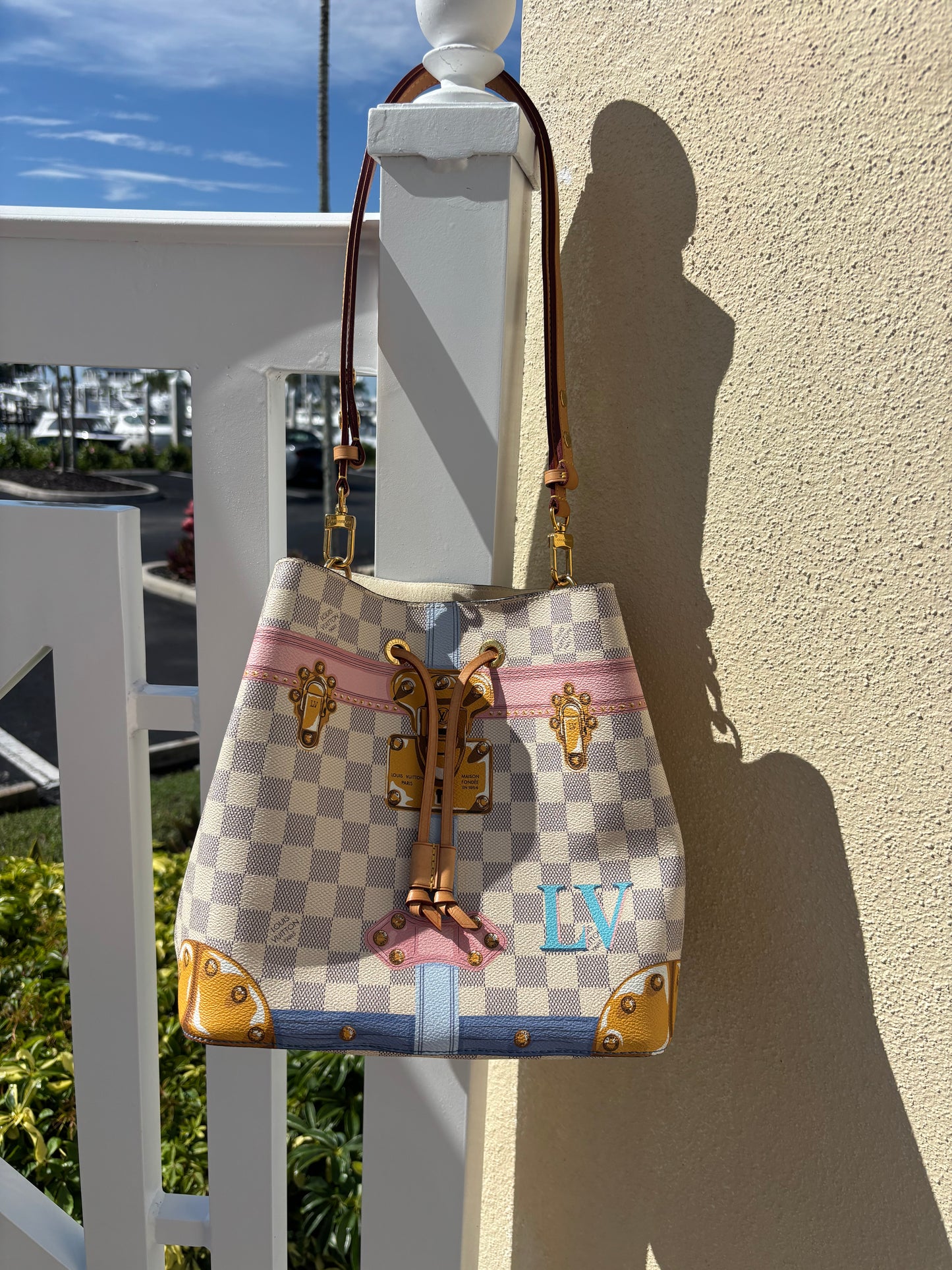 Louis Vuitton Nenoe Summer Trunks Edition Damier Azur