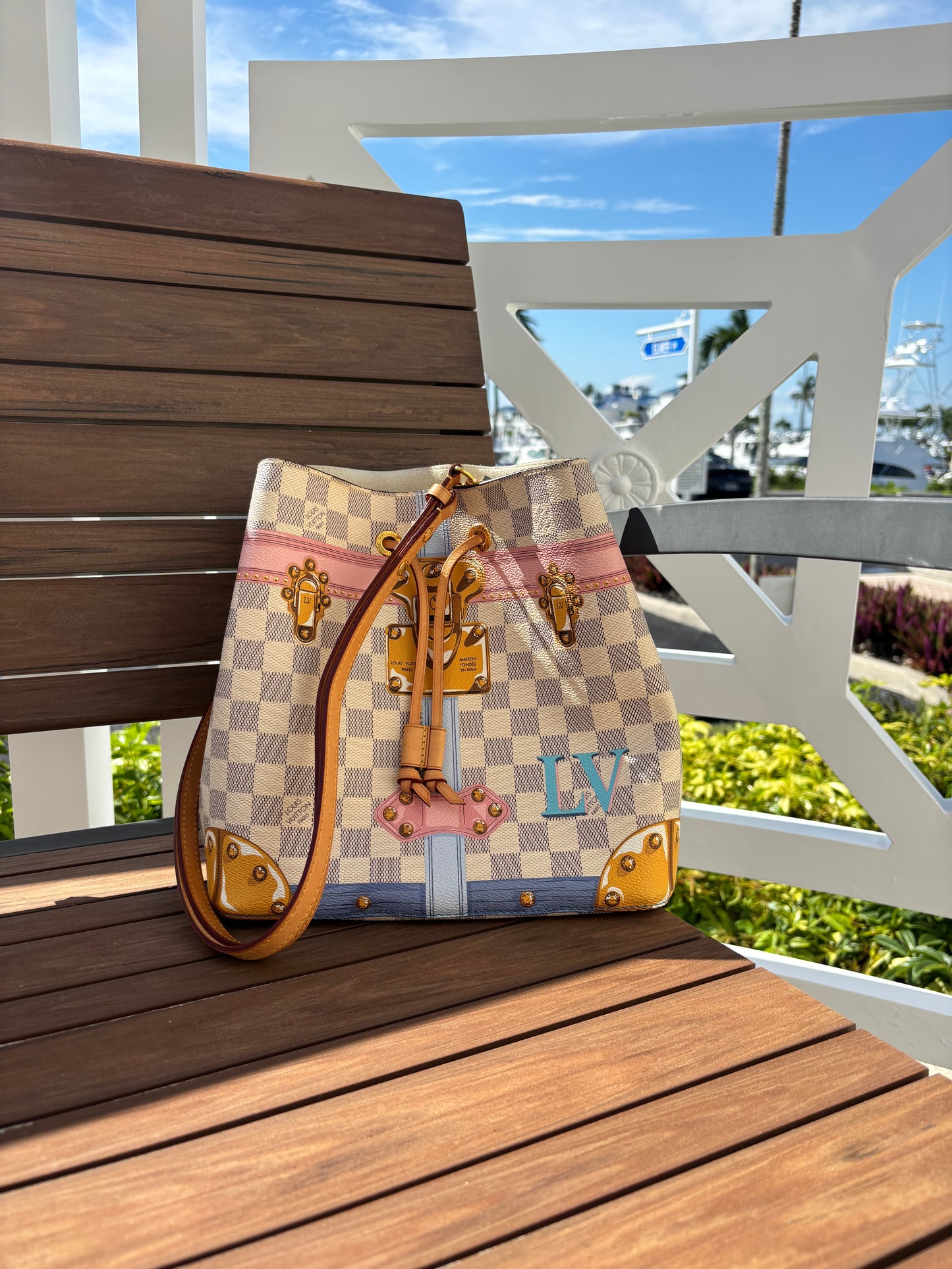 Louis Vuitton Nenoe Summer Trunks Edition Damier Azur