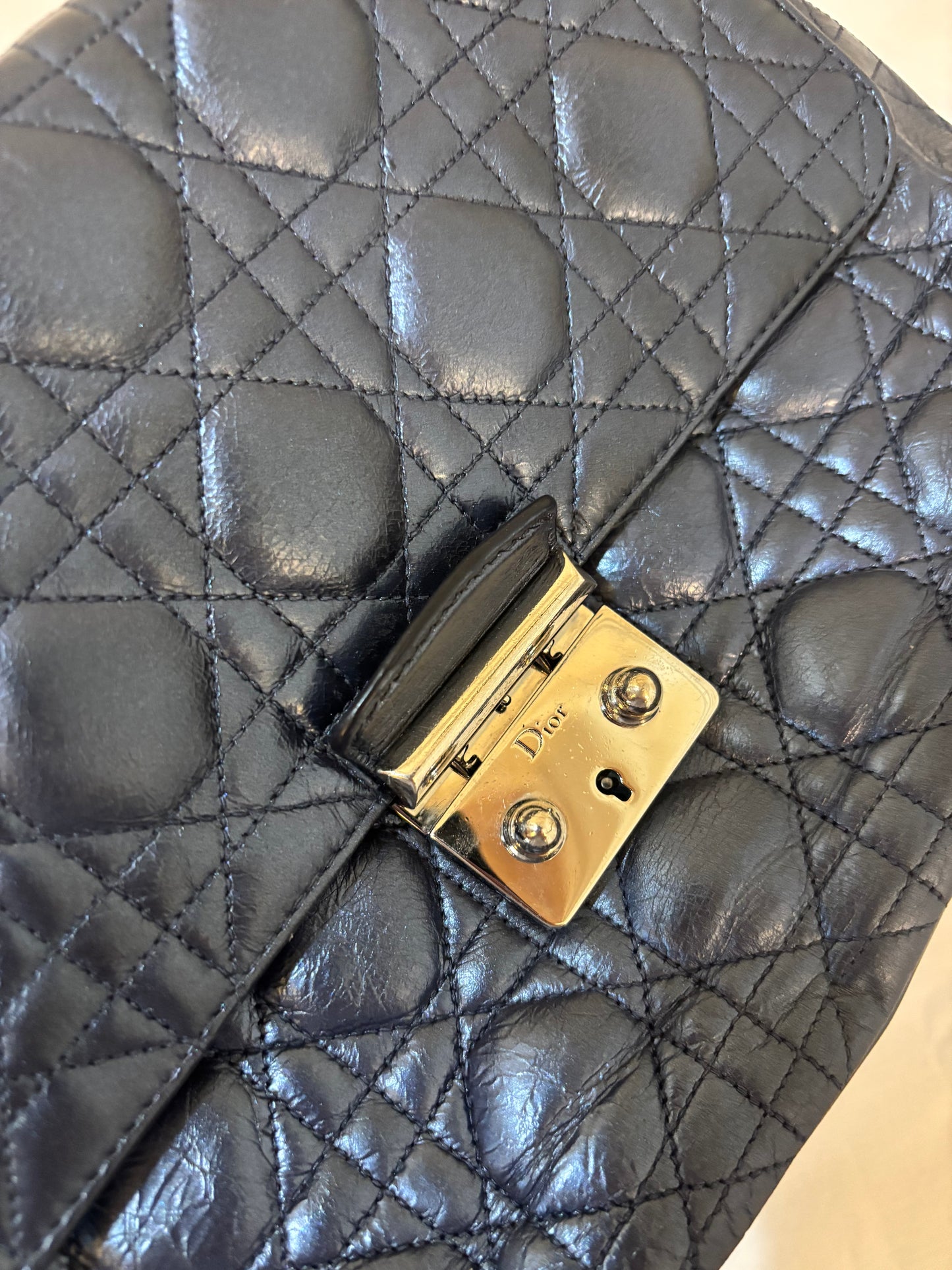 Christian Dior Miss Dior in Metallic Blue Pre-Owned