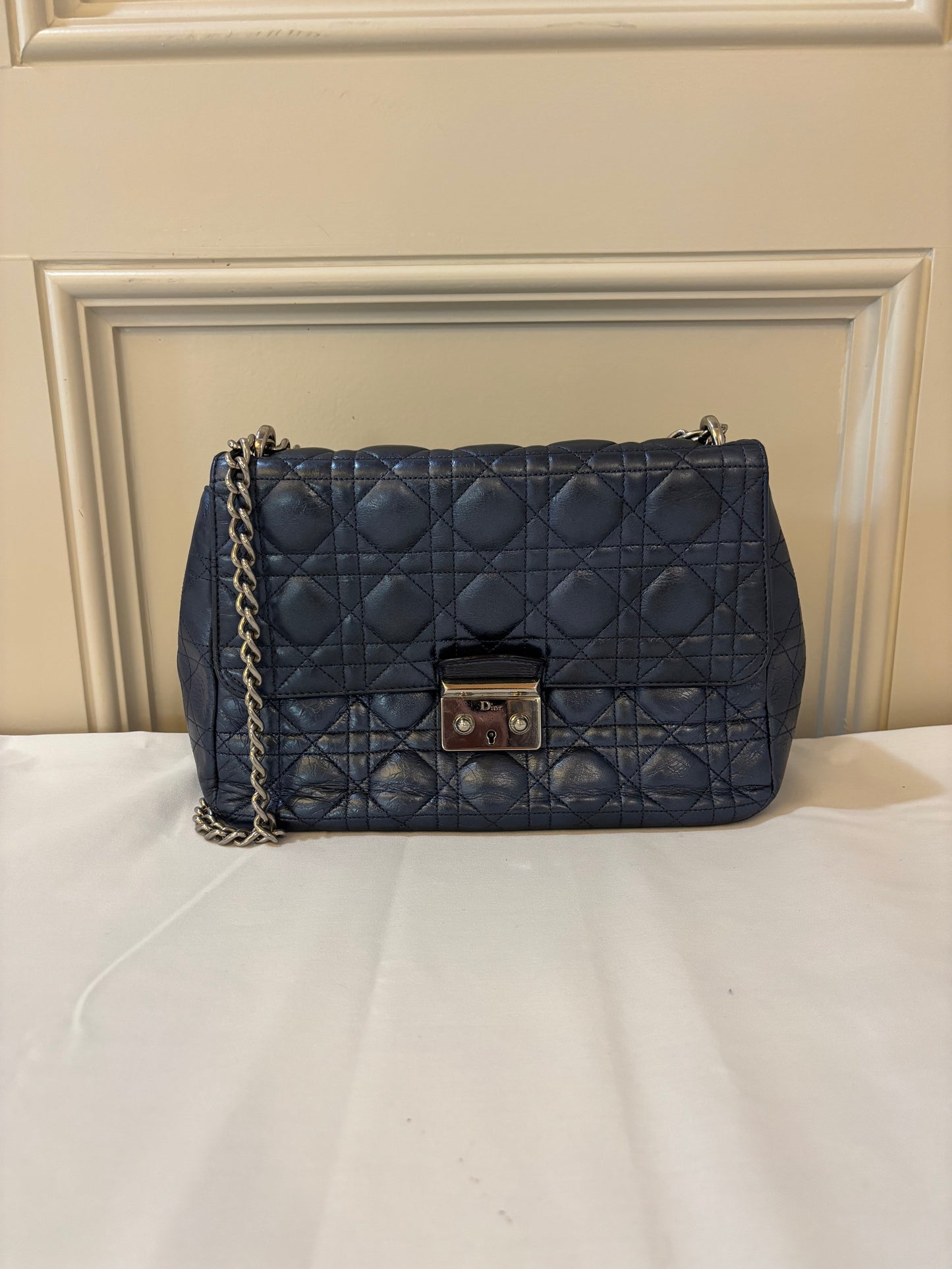 Christian Dior Miss Dior in Metallic Blue Pre-Owned
