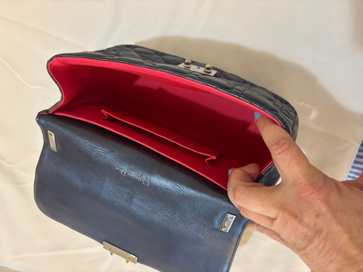 Christian Dior Miss Dior in Metallic Blue Pre-Owned