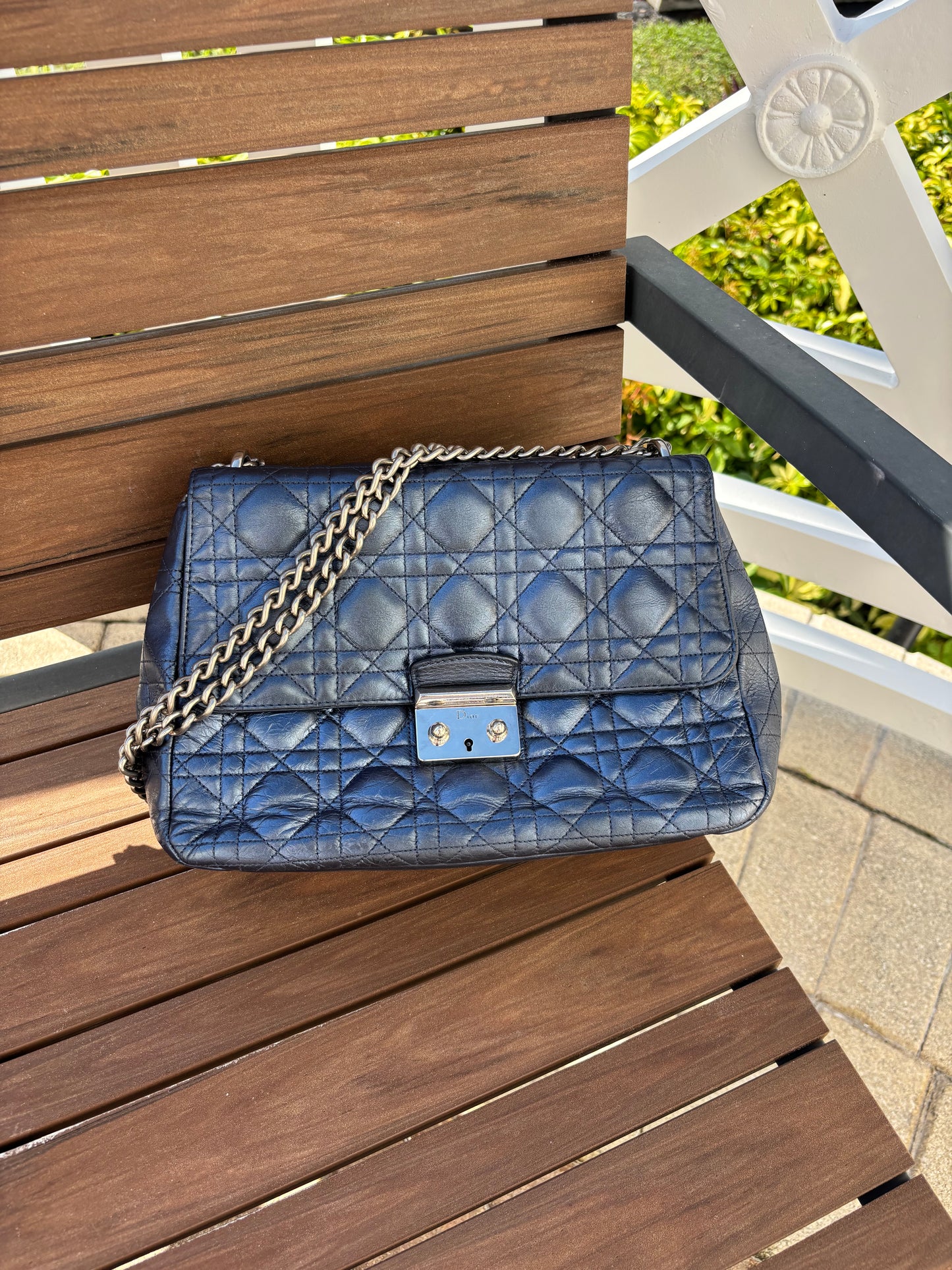 Christian Dior Miss Dior in Metallic Blue Pre-Owned