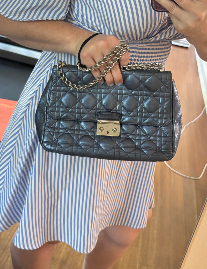 Christian Dior Miss Dior in Metallic Blue Pre-Owned