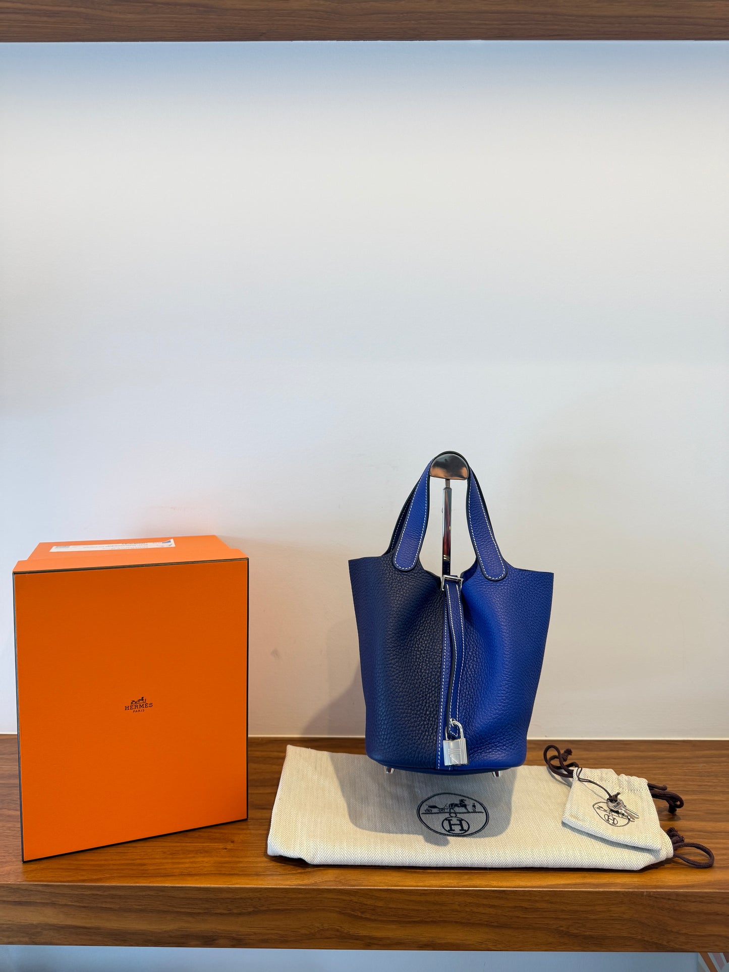 Authentic Hermes Picotin 18 Brand New Full Set with stickers on