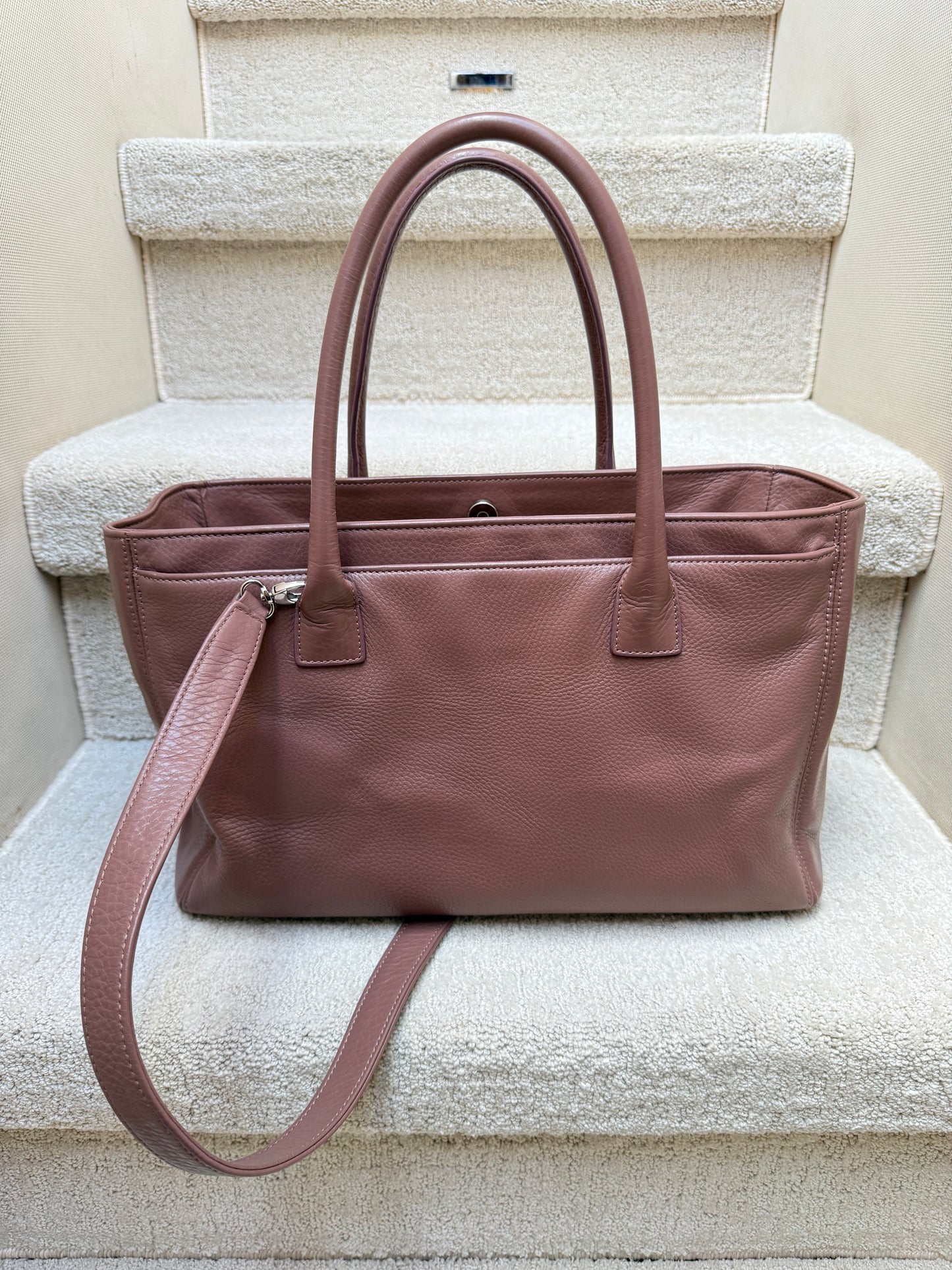 Chanel Cerf Executive Shopper Tote in Plum