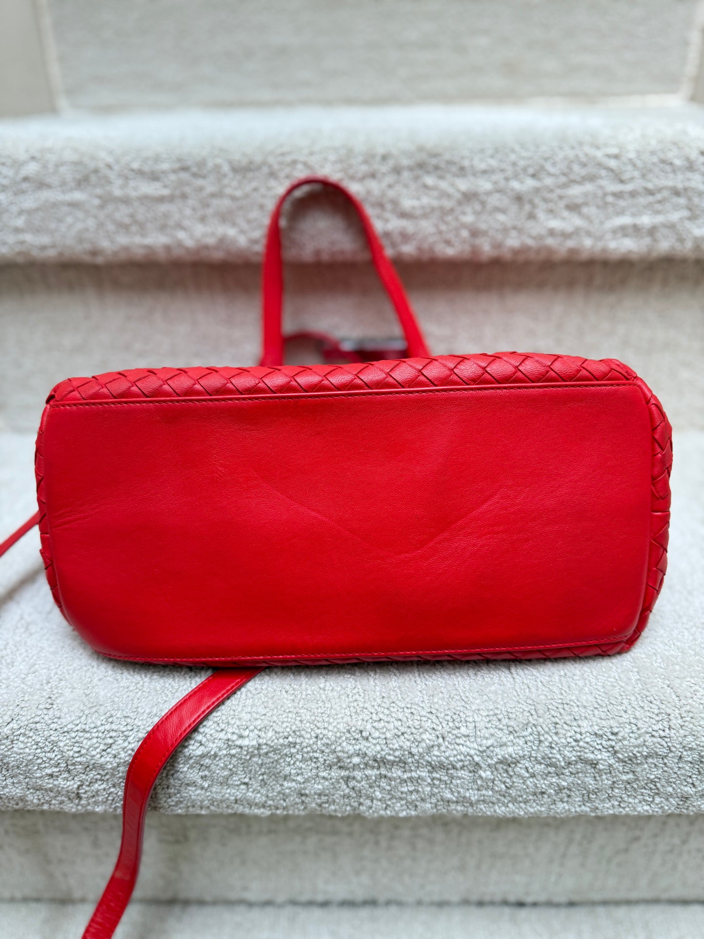 Bottega Veneta Intreciato Woven Shoulder Bag with Crossbody Strap