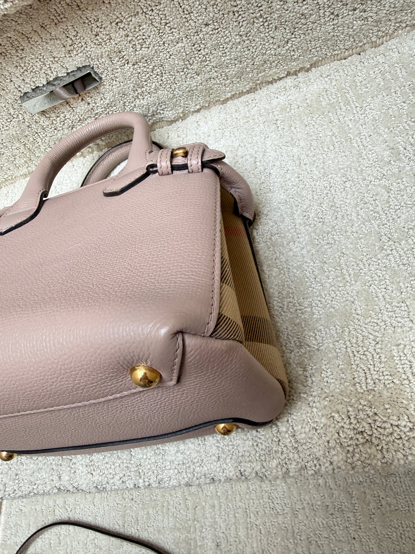 Burberry Banner Tote Mini in Blush