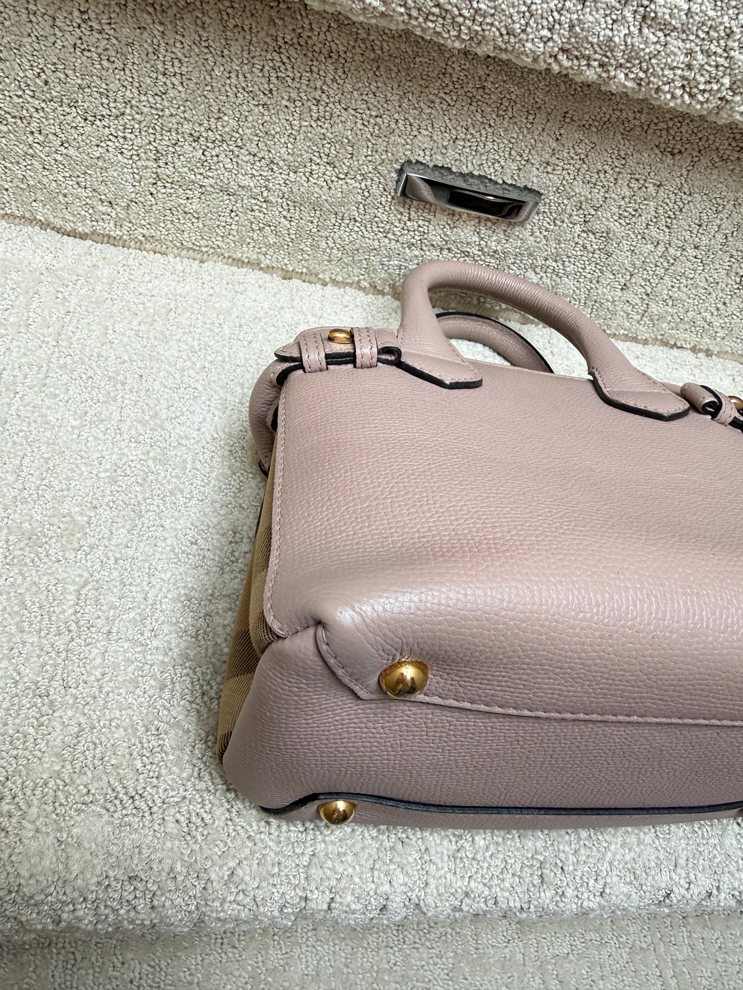 Burberry Banner Tote Mini in Blush