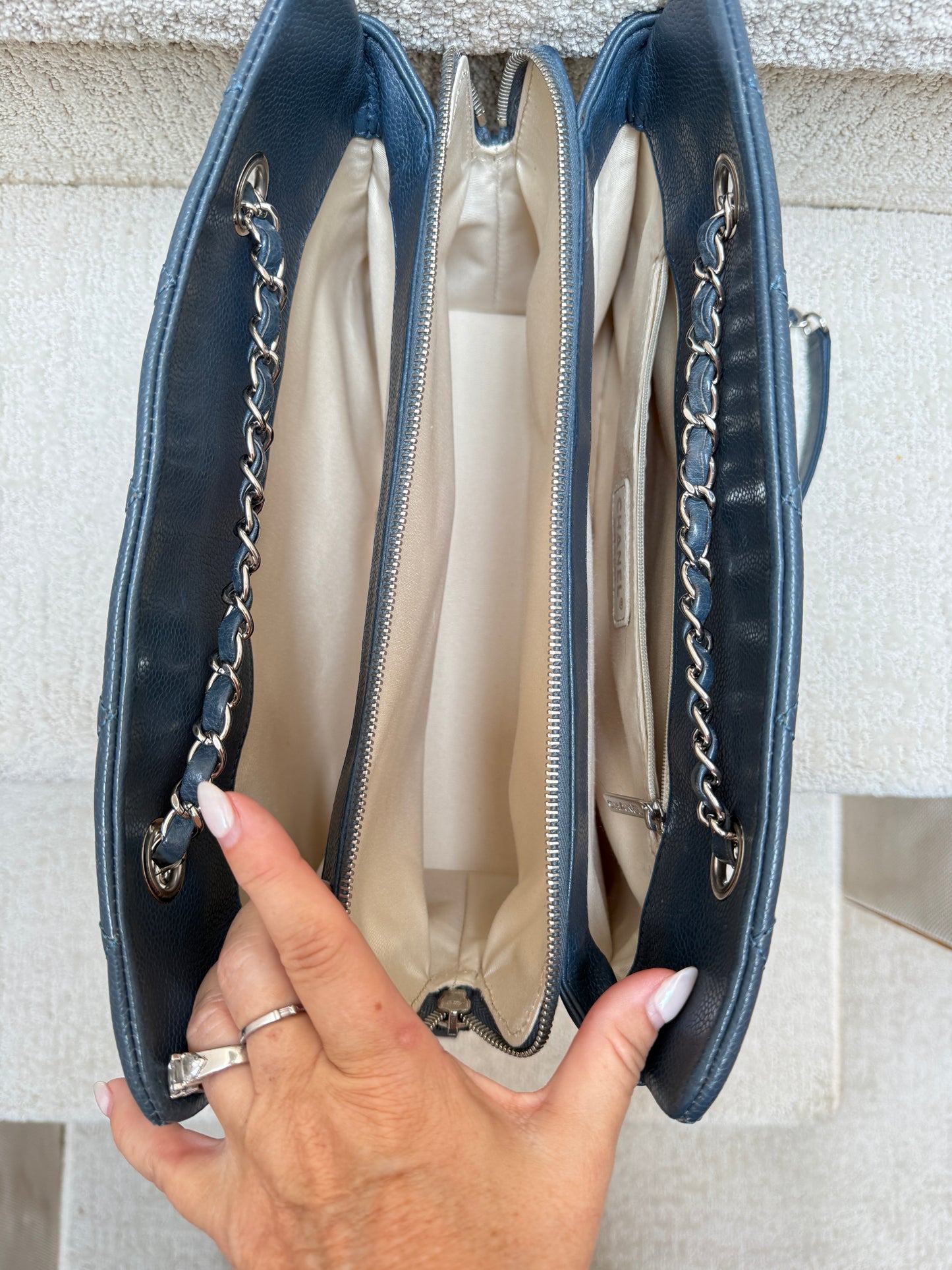 Chanel Timeless CC Frame Tote in Caviar
