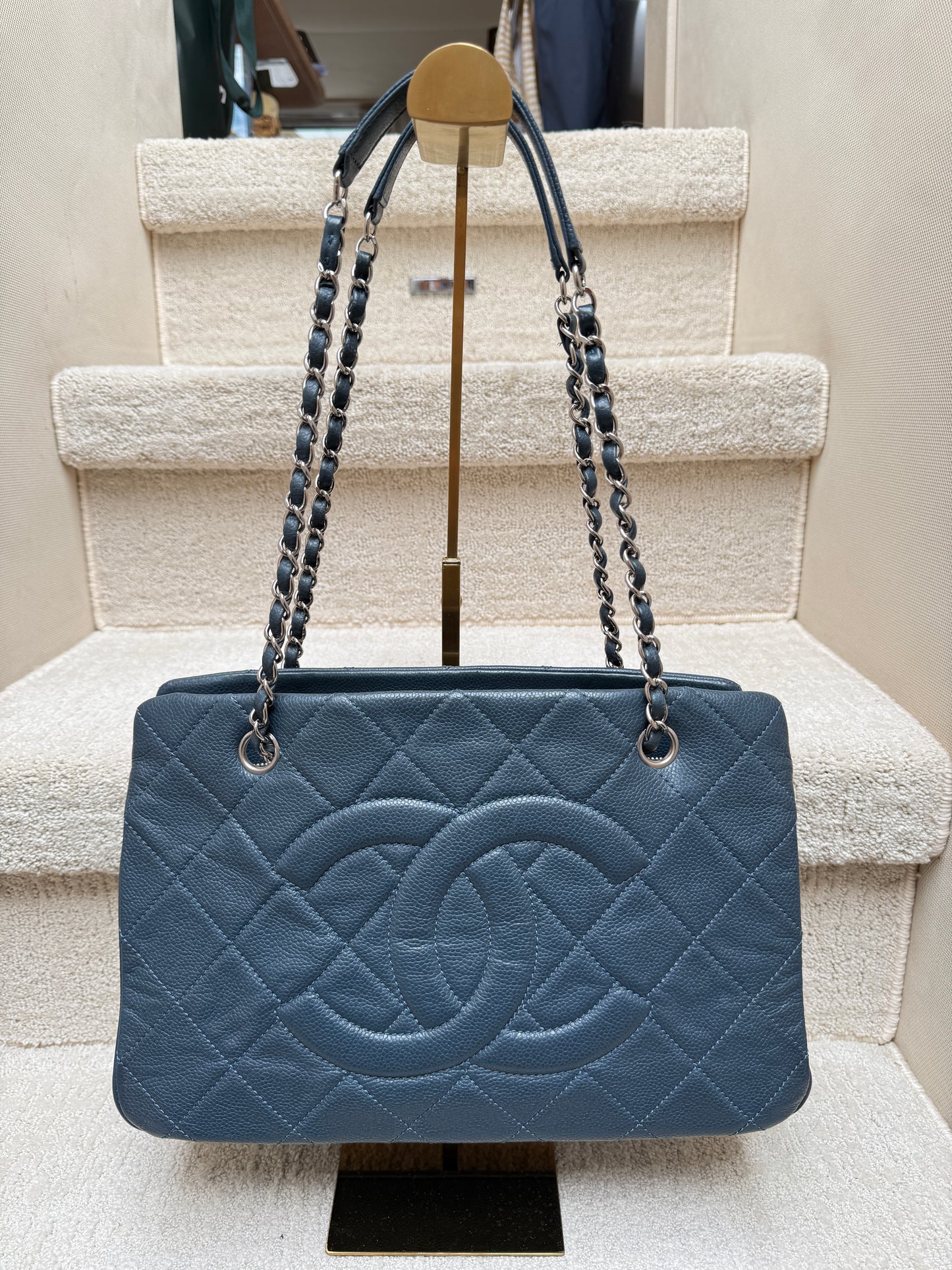 Chanel Timeless CC Frame Tote in Caviar