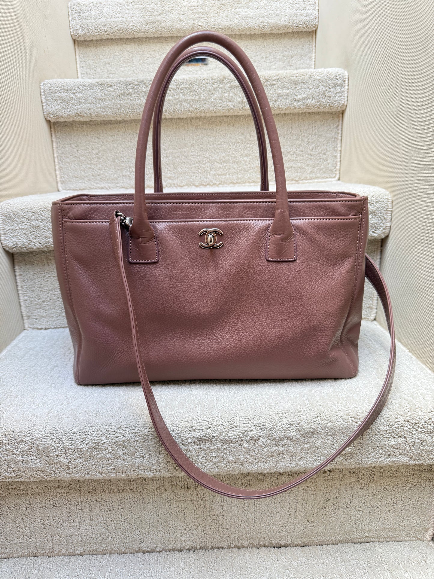 Chanel Cerf Executive Shopper Tote in Plum