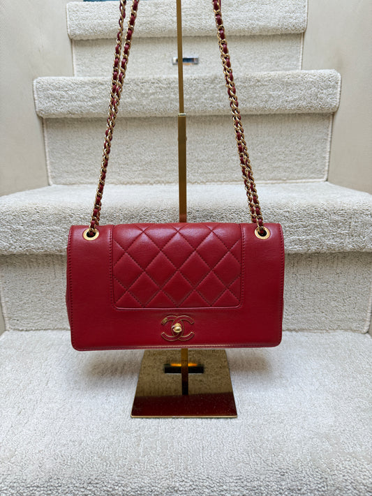 chanel mademoiselle quilted medium flap handbag authentic and preowned from purseonalshopper