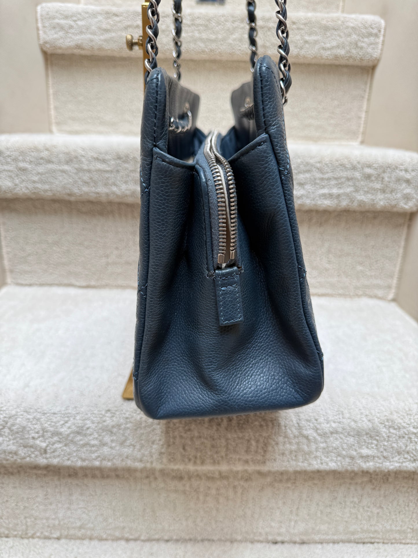 Chanel Timeless CC Frame Tote in Caviar