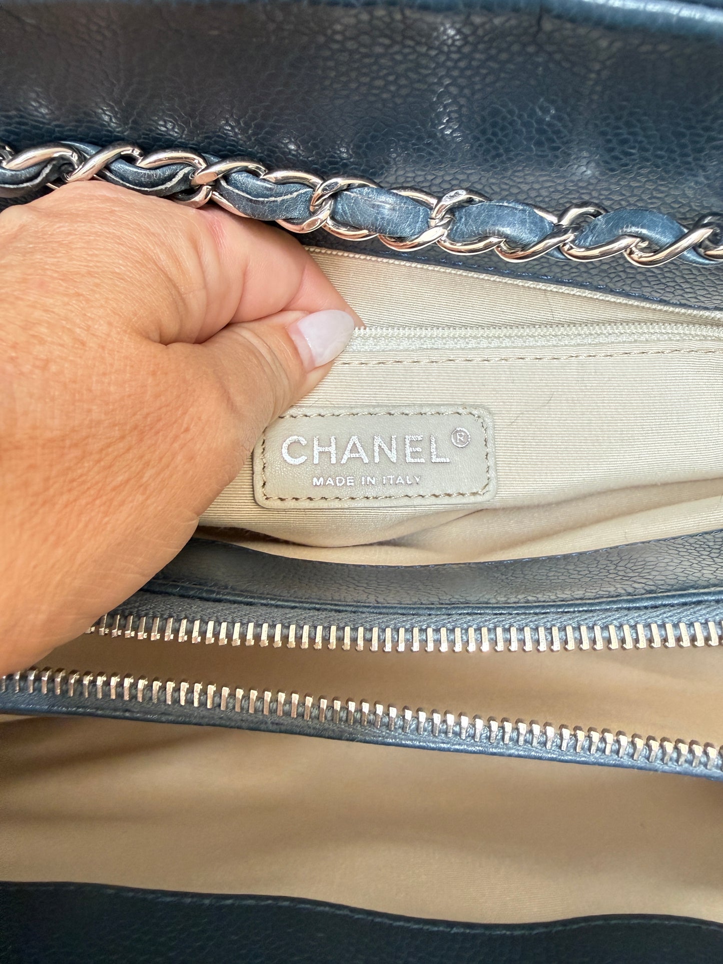Chanel Timeless CC Frame Tote in Caviar