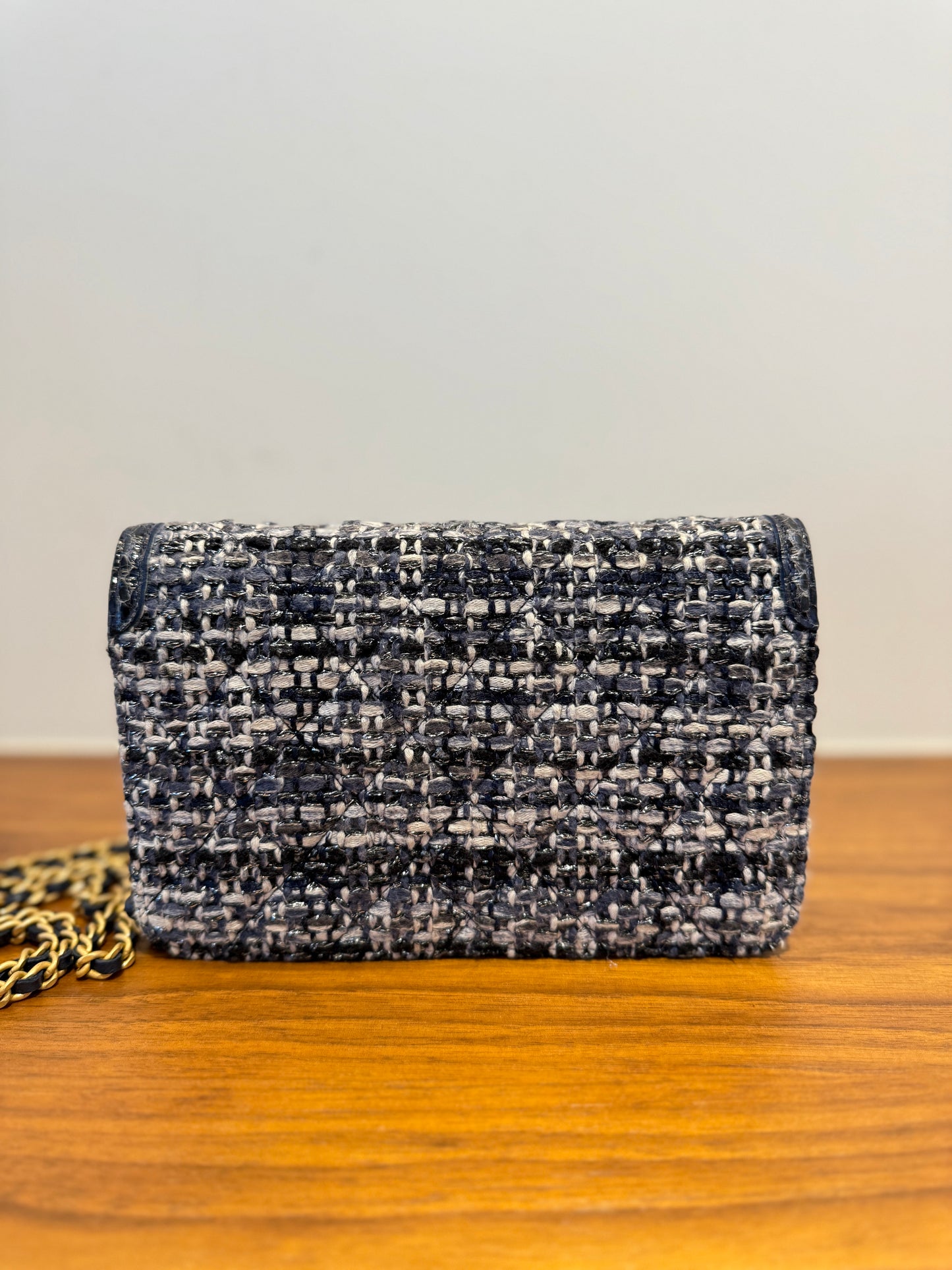 Chanel Wallet on Chain Reverse side of handbag in like new used condition